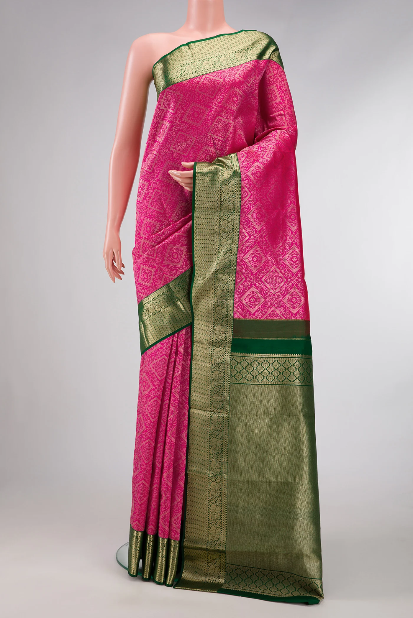 Pink Kanjivaram Silk Saree