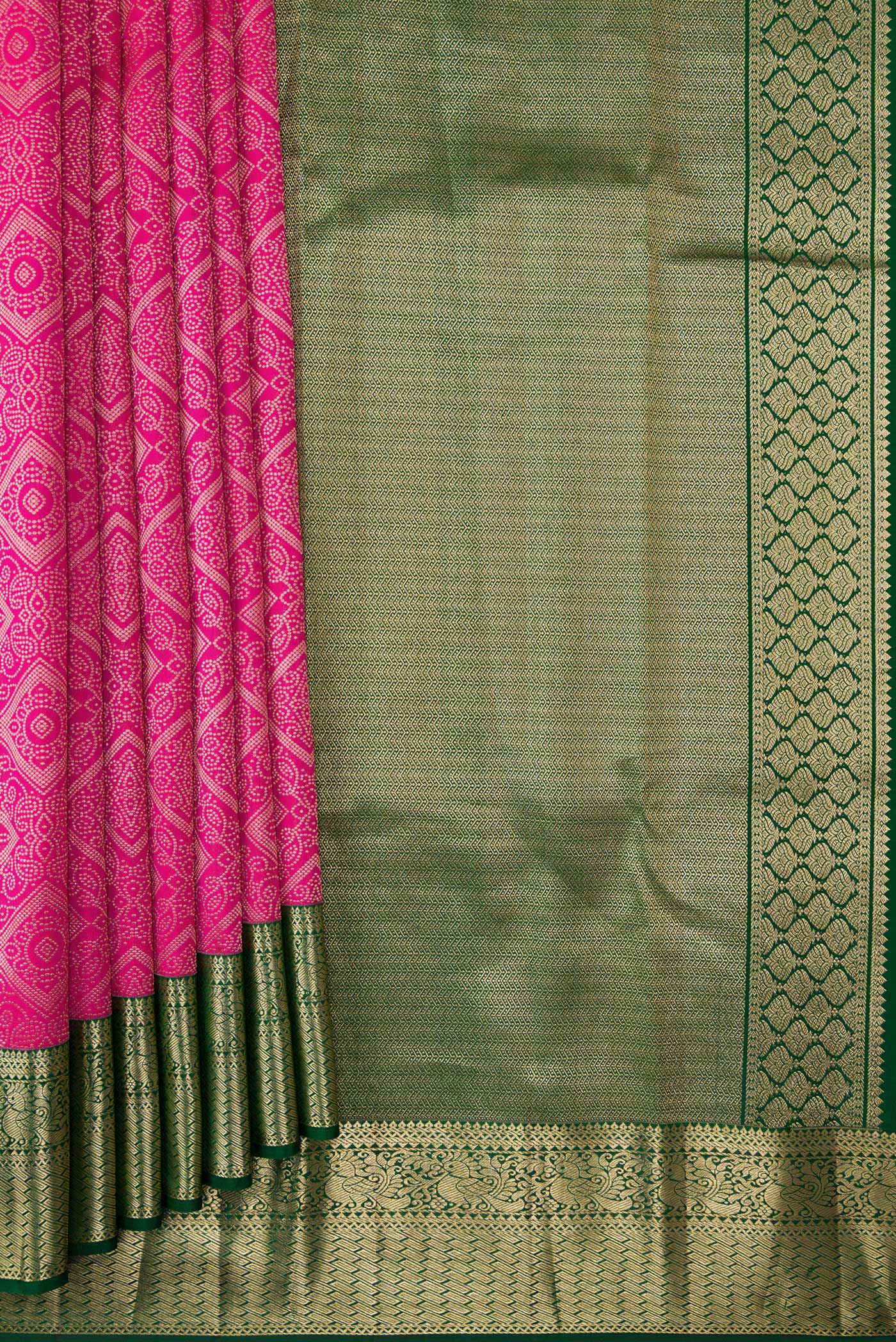 Pink Kanjivaram Silk Saree - Image 4