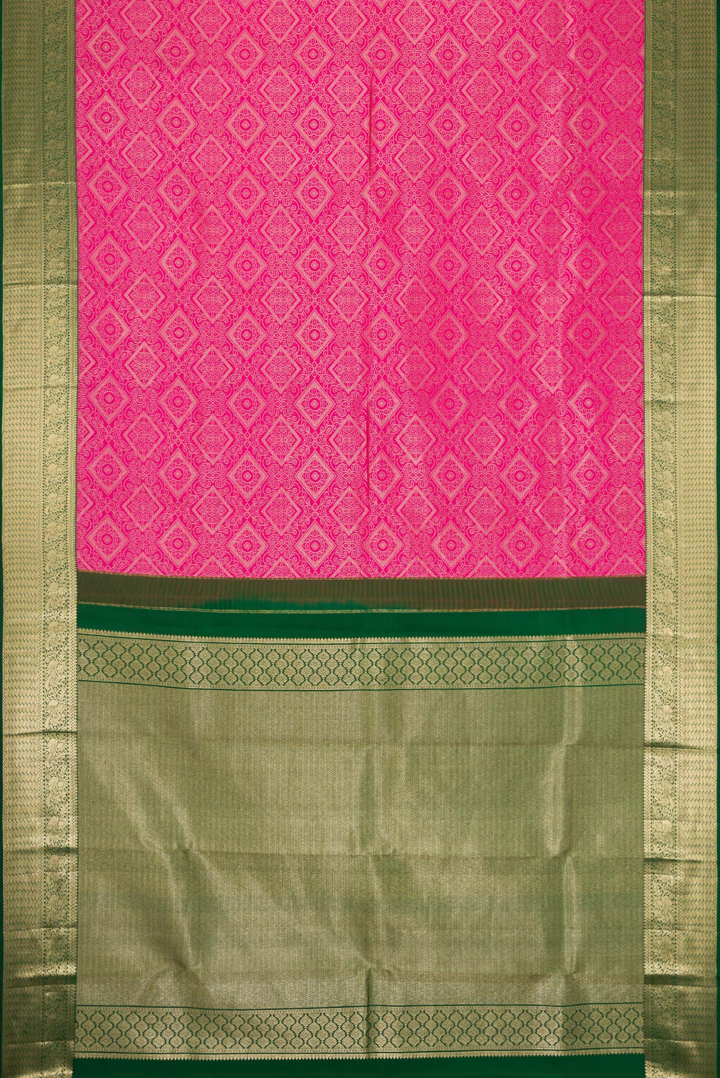 Pink Kanjivaram Silk Saree - Image 6