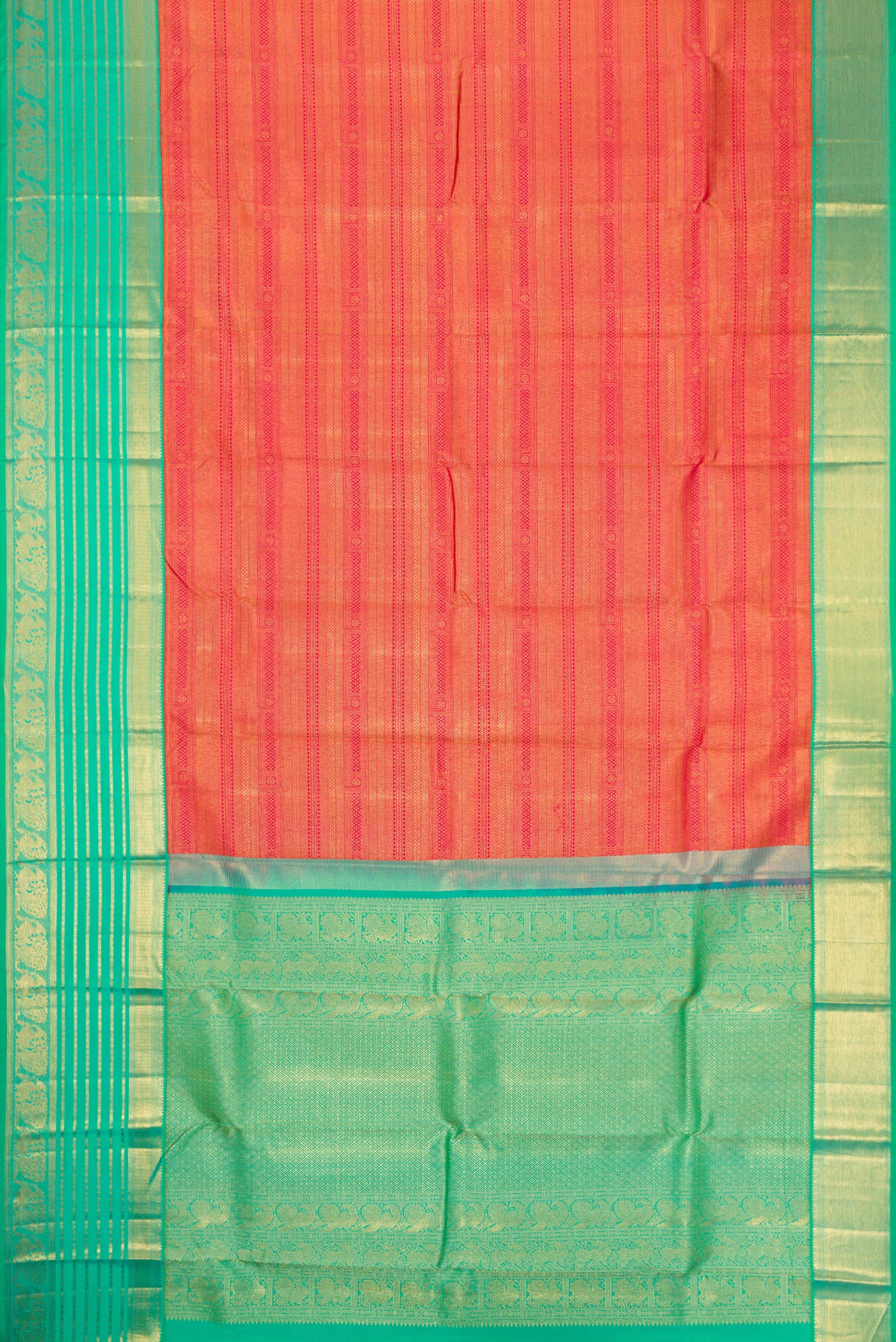 Pink Kanjivaram Silk Saree - Image 6