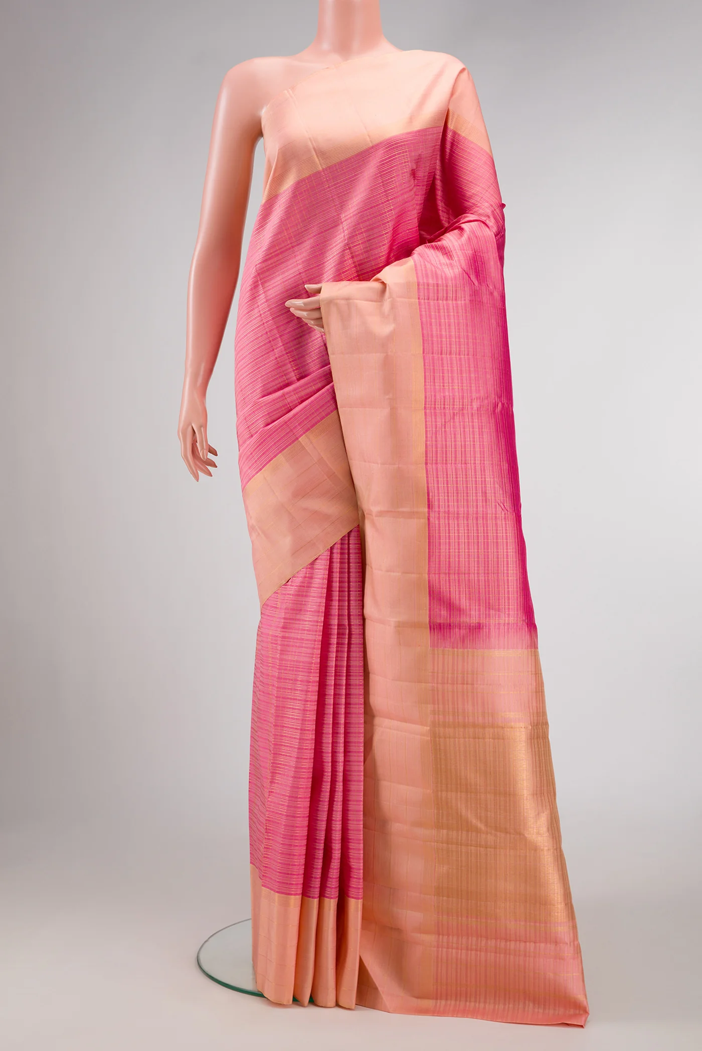 Pink Kanjivaram Silk Saree