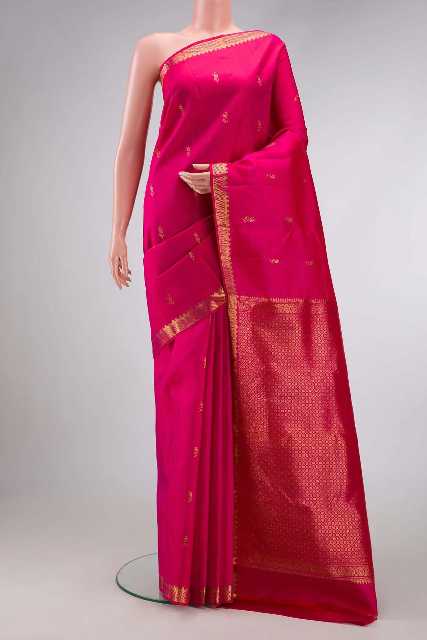 Pink Kanjivaram Silk Saree