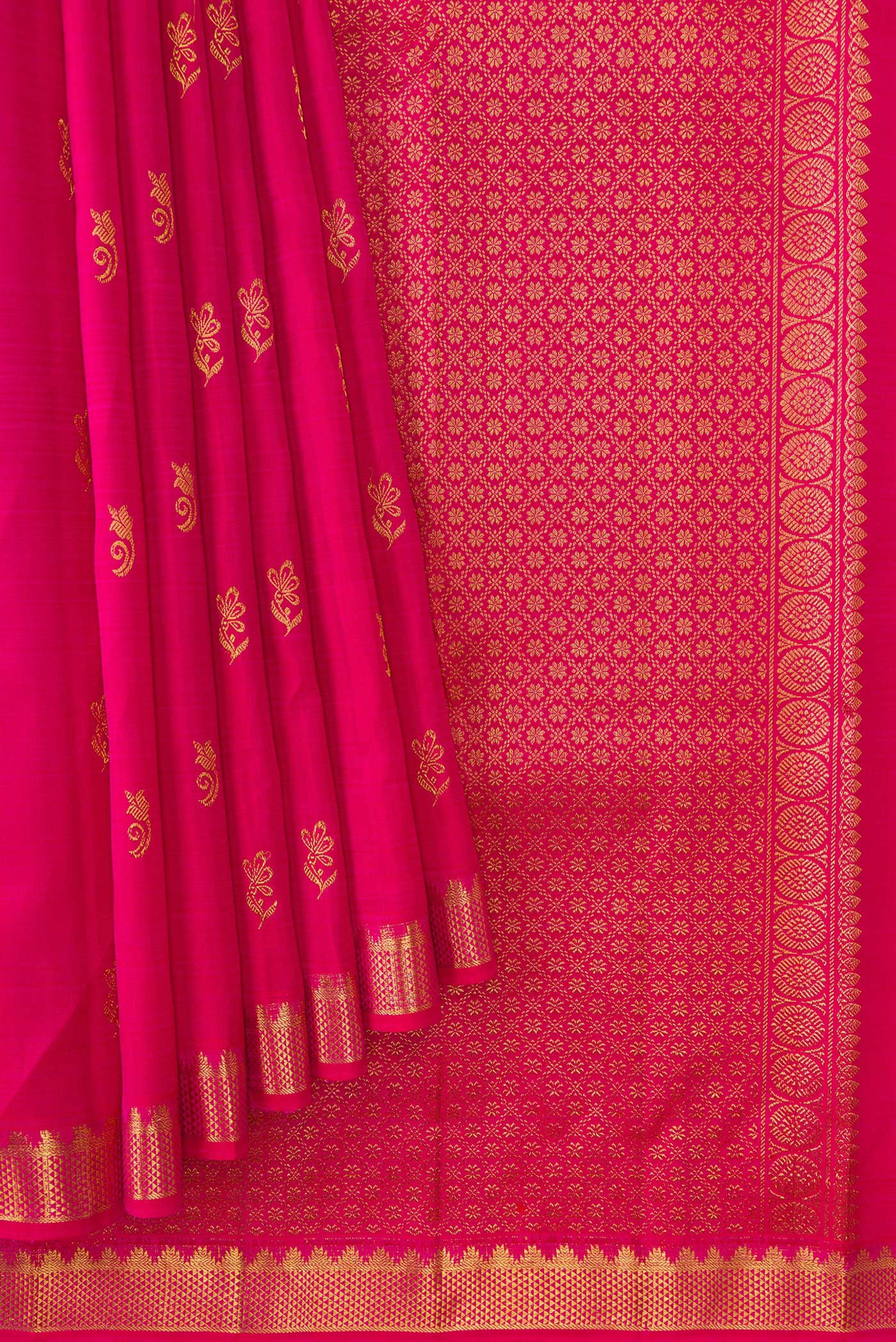 Pink Kanjivaram Silk Saree - Image 4