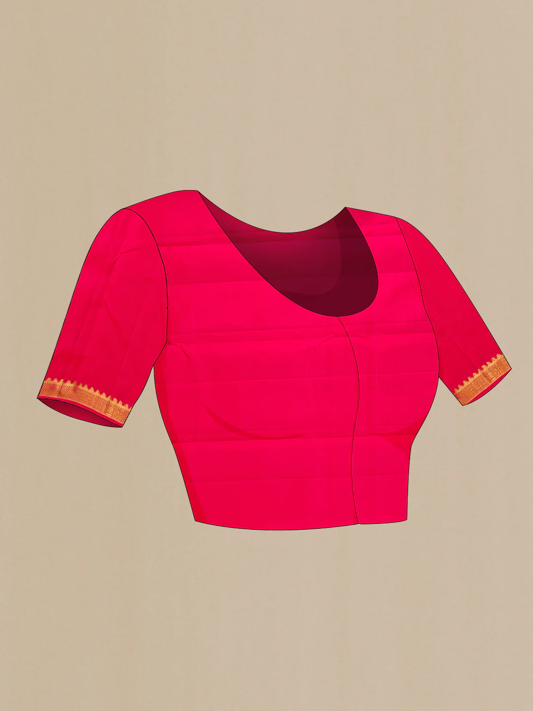 Pink Kanjivaram Silk Saree - Image 5