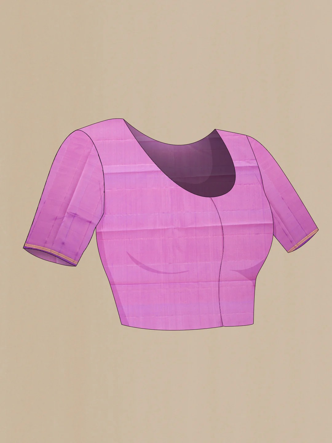 Pink Kanjivaram Silk Saree - Image 5