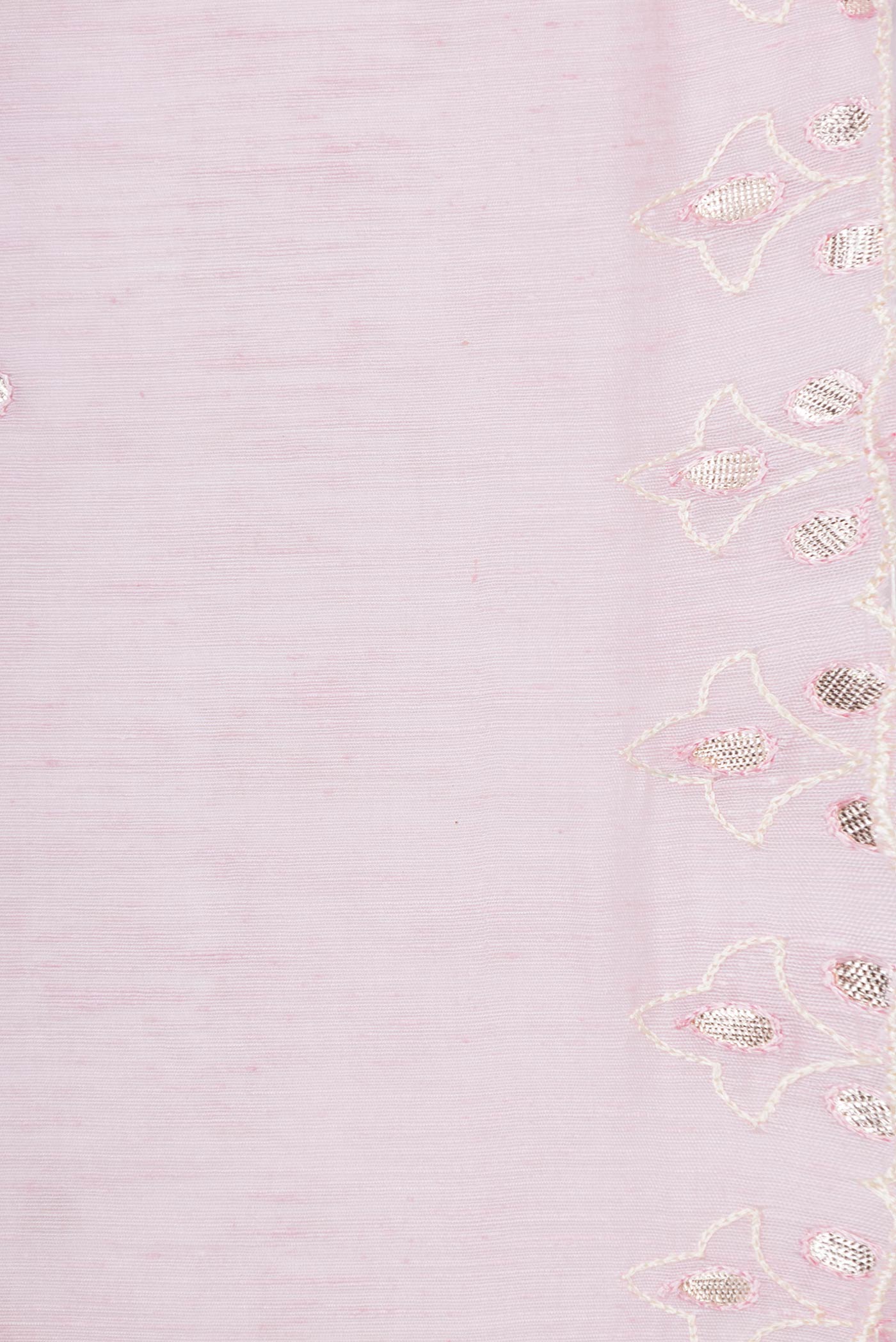 Pink Dual Tone Linen Saree - Image 2