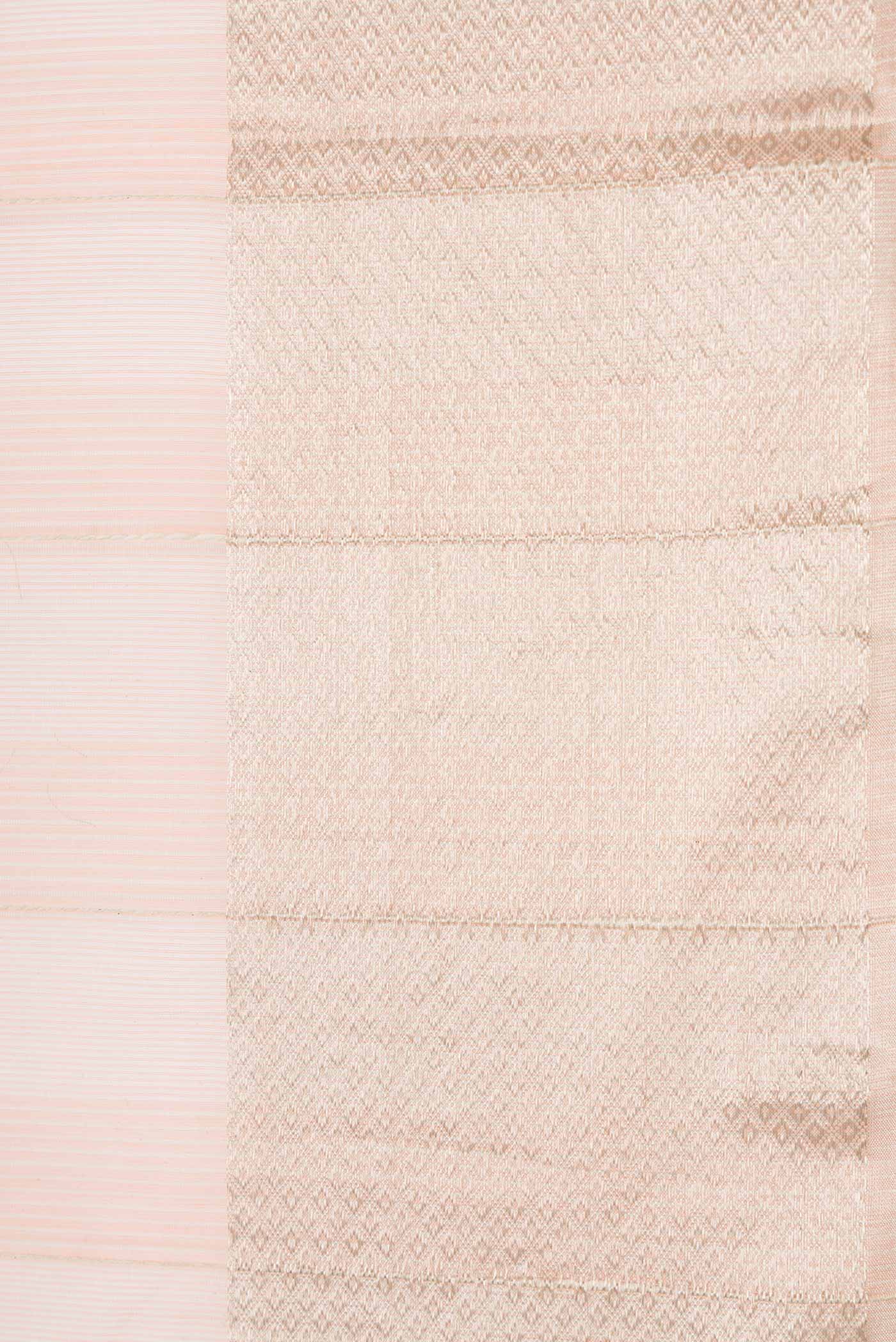 Pink Dual Tone Maheshwari Silk Saree - Image 3