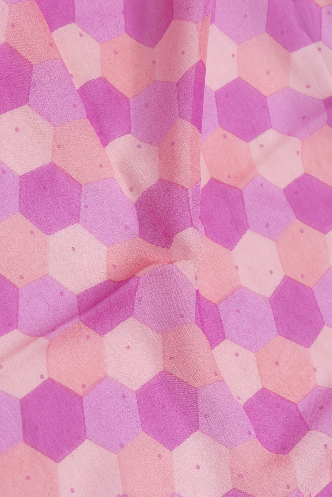 Pink Mysore Chiffon Saree - Image 2
