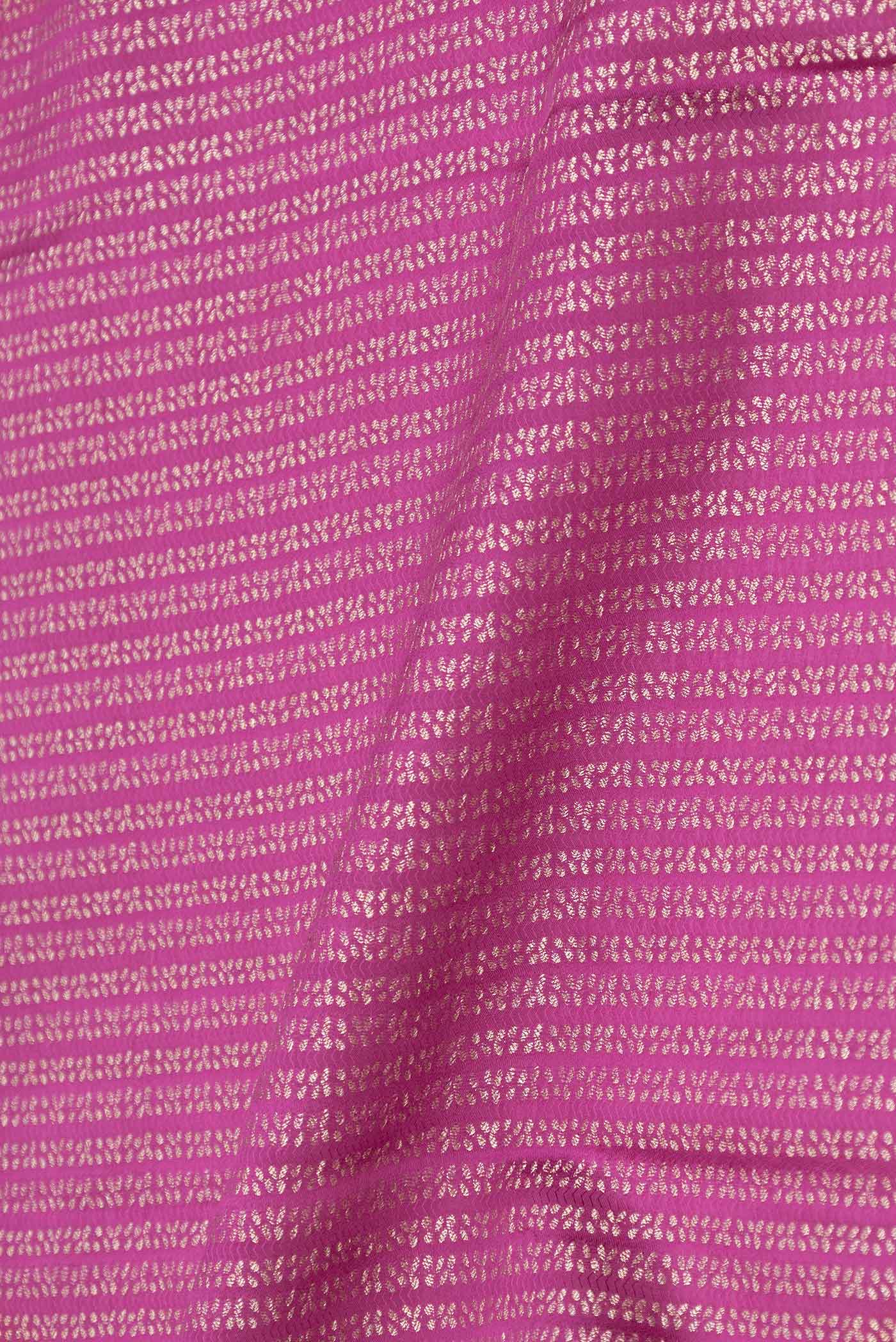 Magenta Mysore Crepe Saree - Image 2