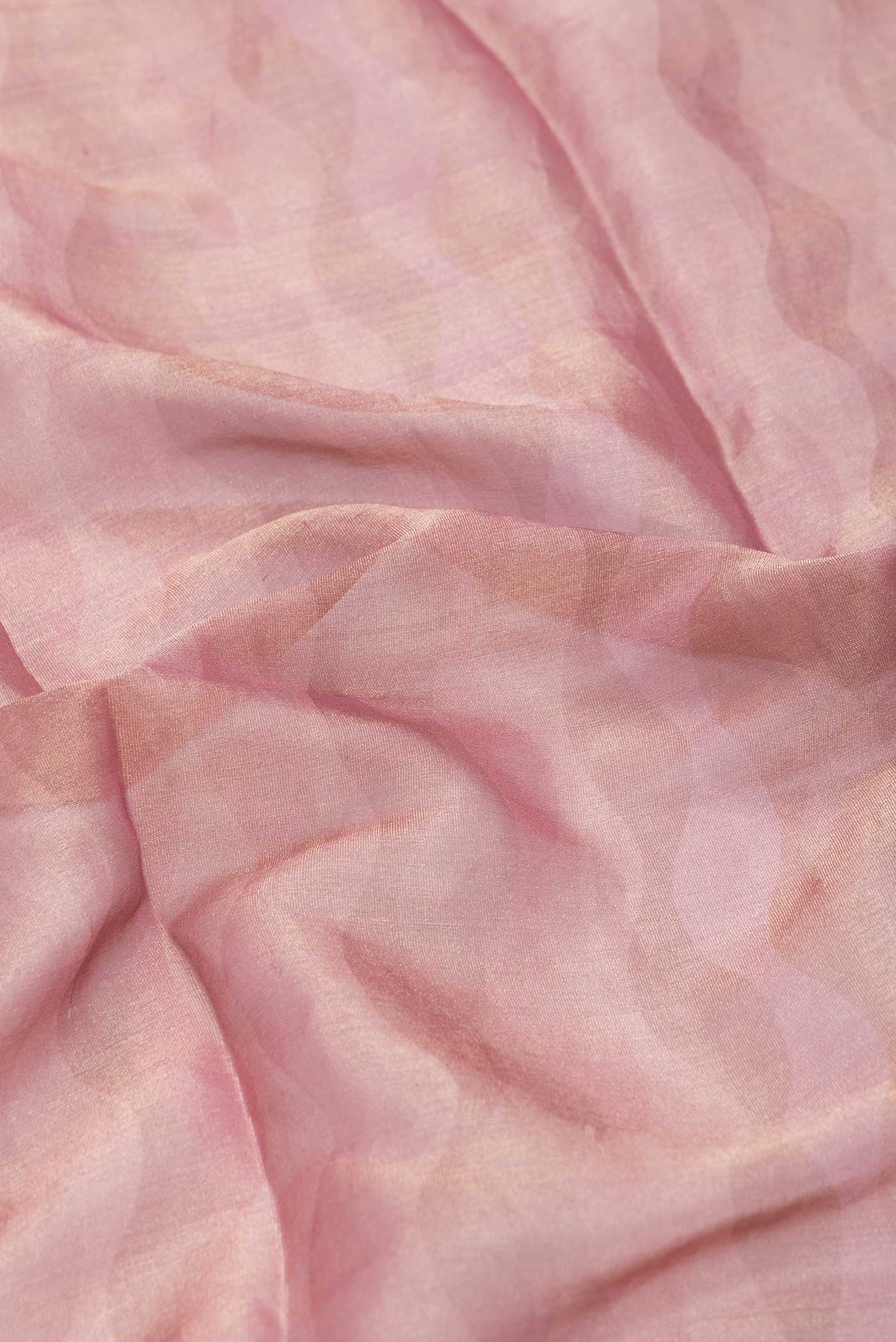 Pink Dual Tone Mysore Georgette Saree - Image 2