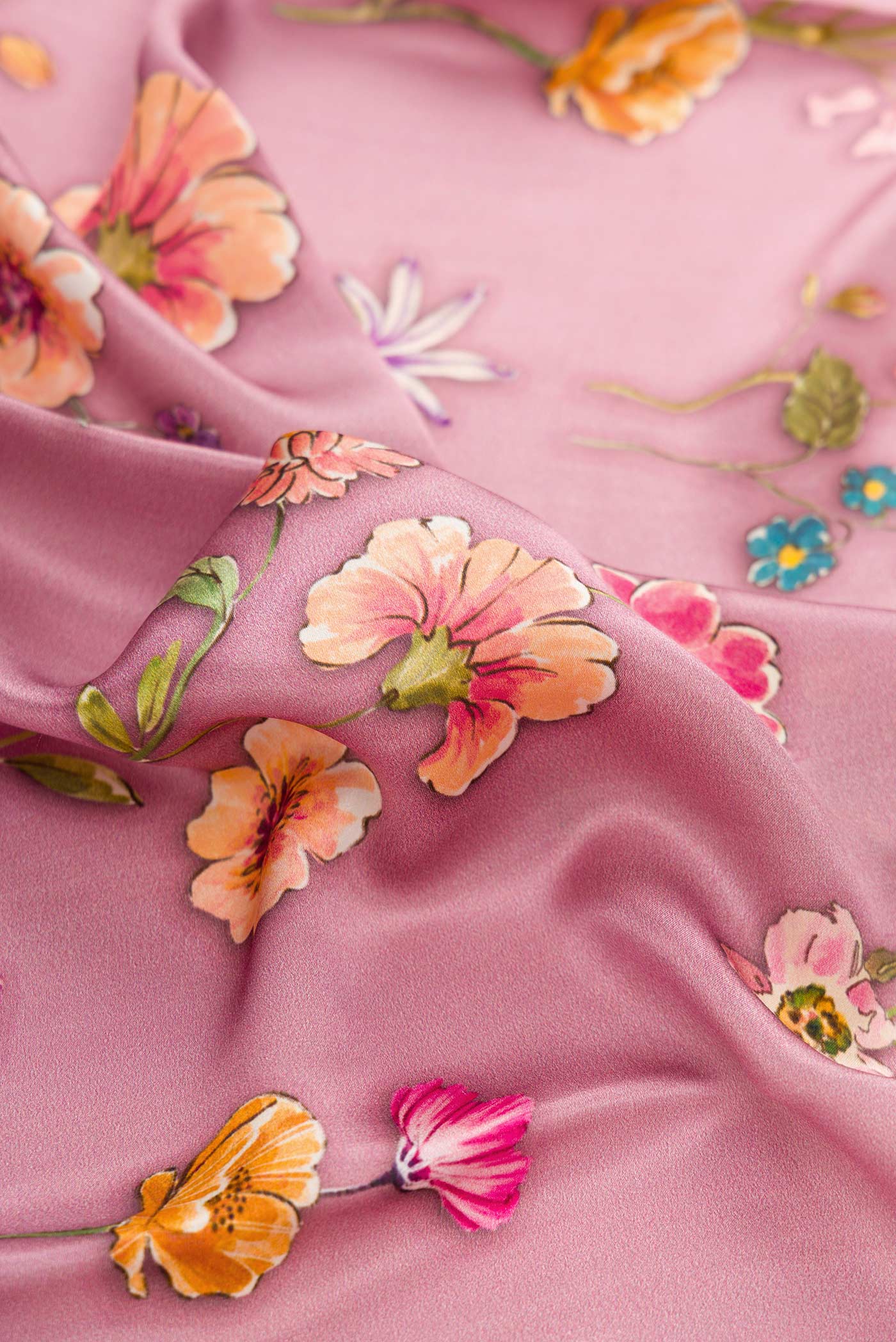 Mauve Satin Silk Saree - Image 2