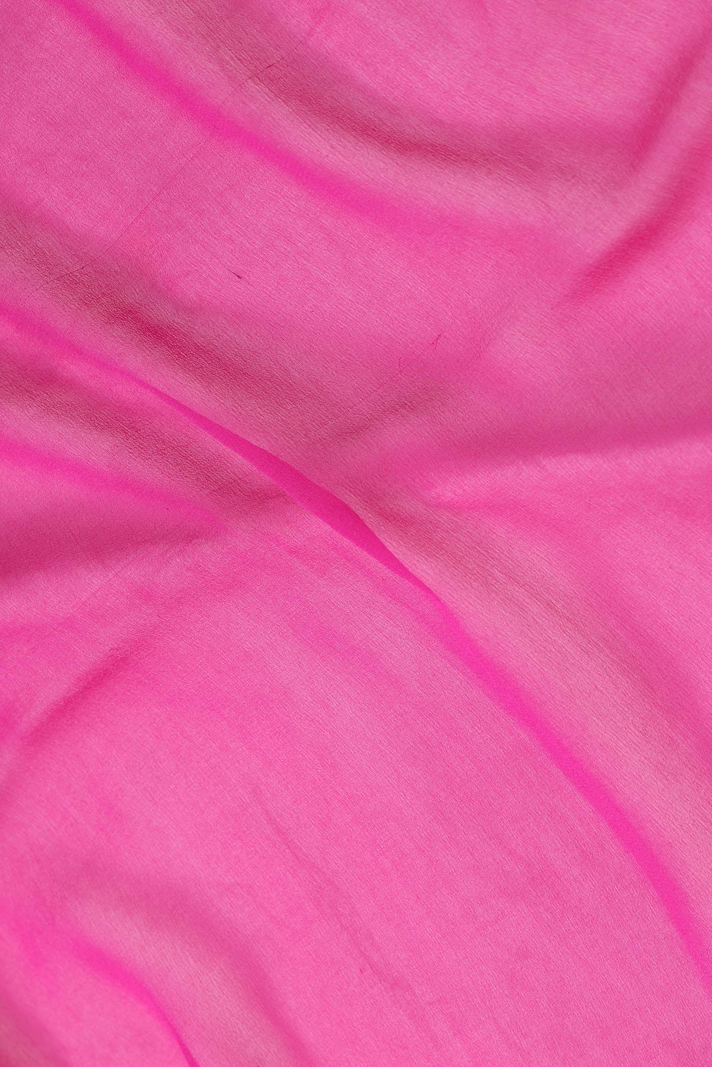 Pink Mysore Georgette Saree - Image 2