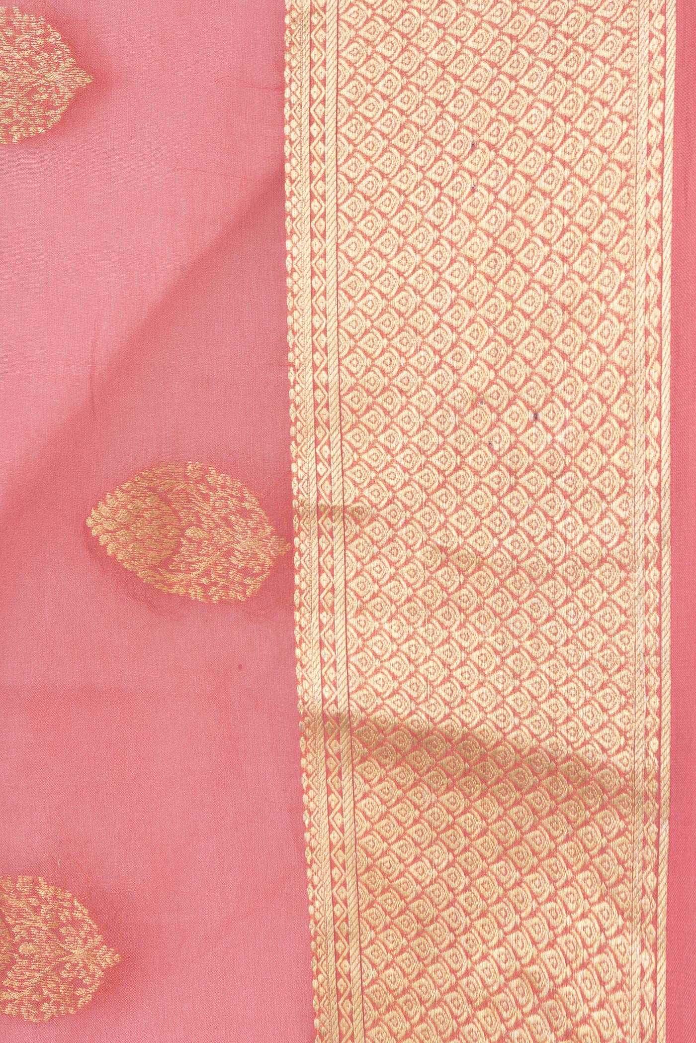 Coral Mysore Georgette Saree - Image 3