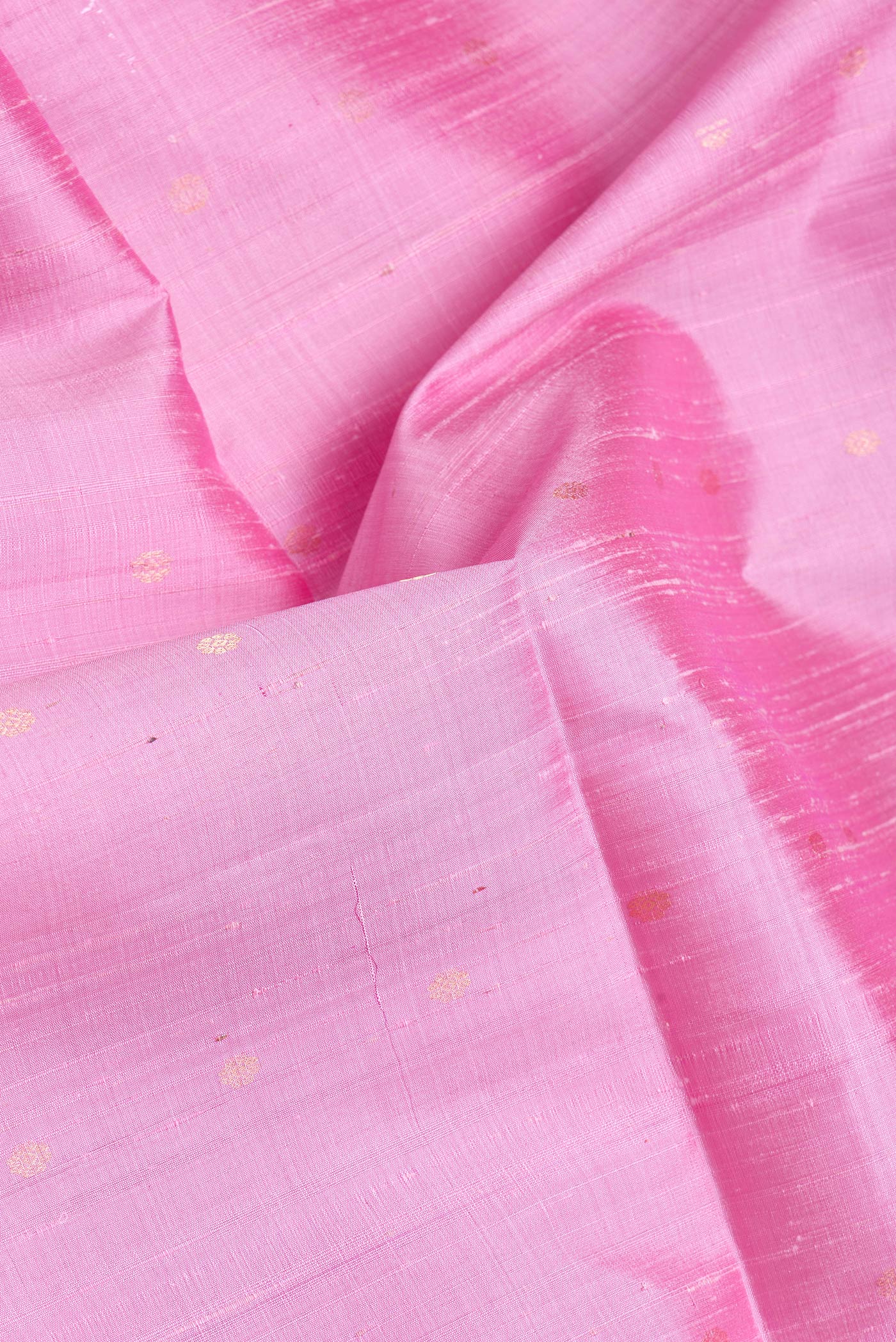 Pink Raw Silk Saree - Image 2