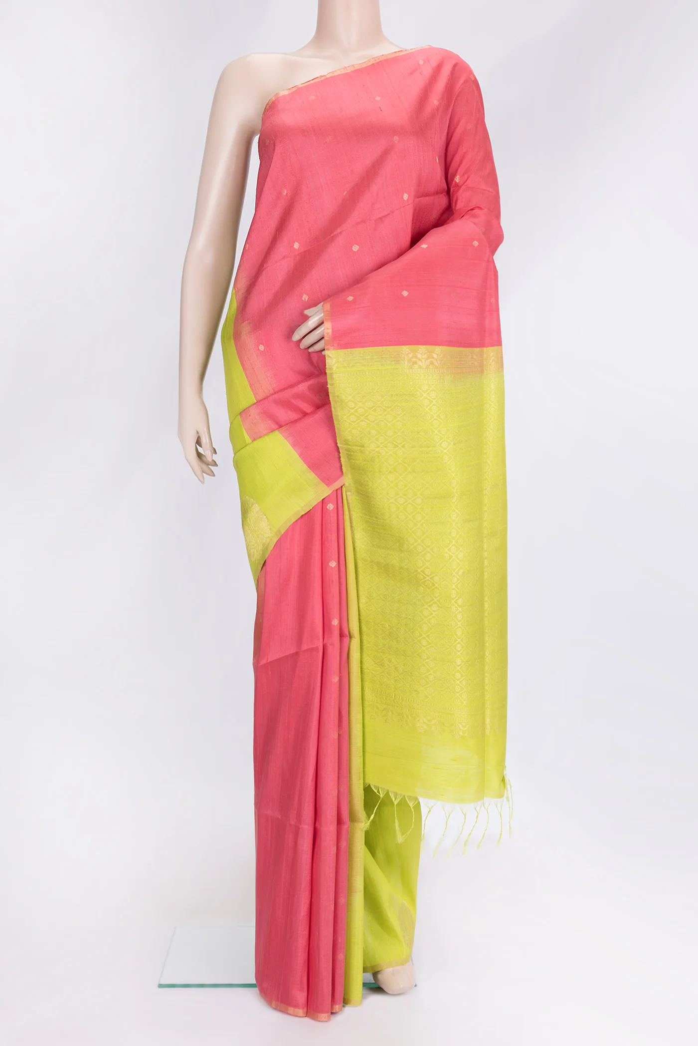 Multi Color Raw Silk Saree