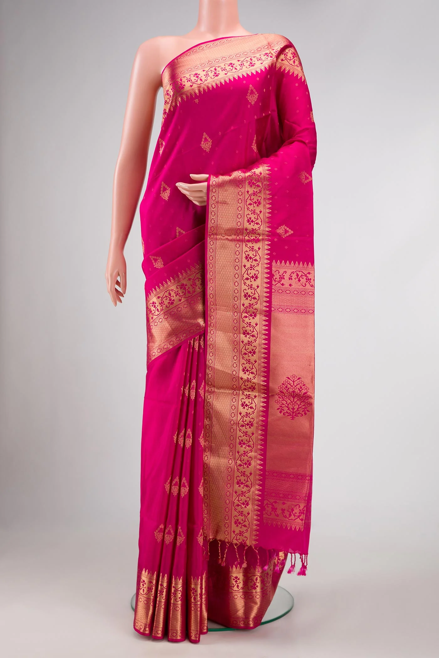 Pink Soft Silk Saree