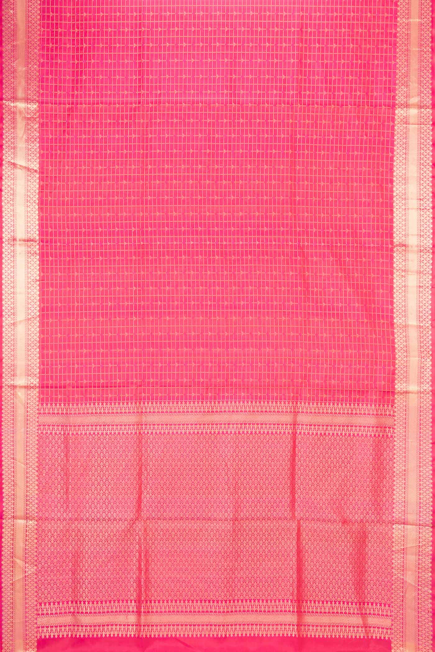Pink Dual Tone Soft Silk Saree - Image 6
