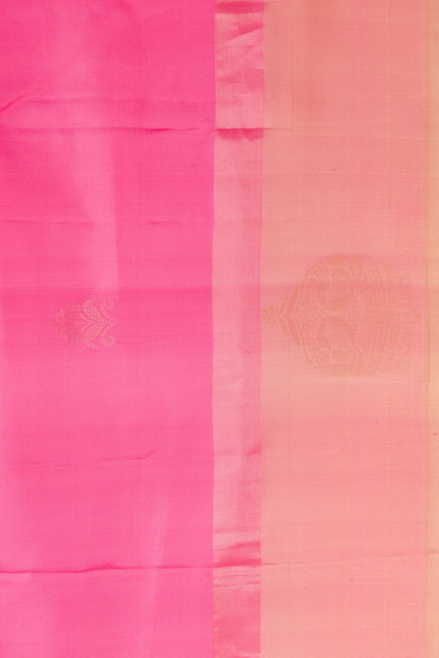Pink Soft Silk Saree - Image 3