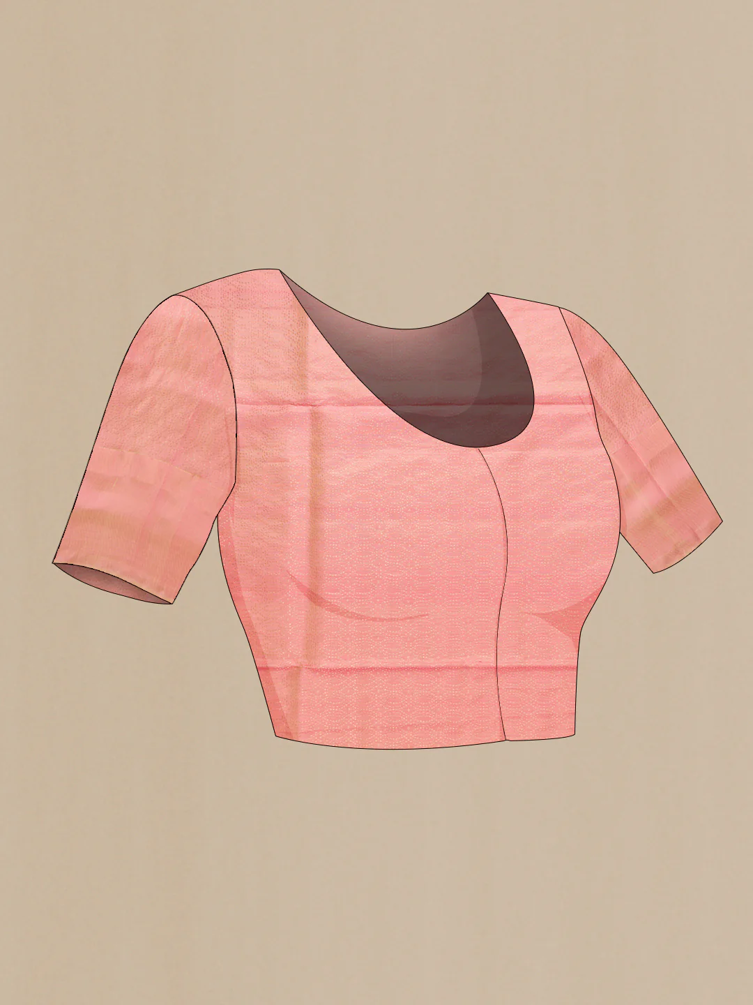 Pink Soft Silk Saree - Image 4