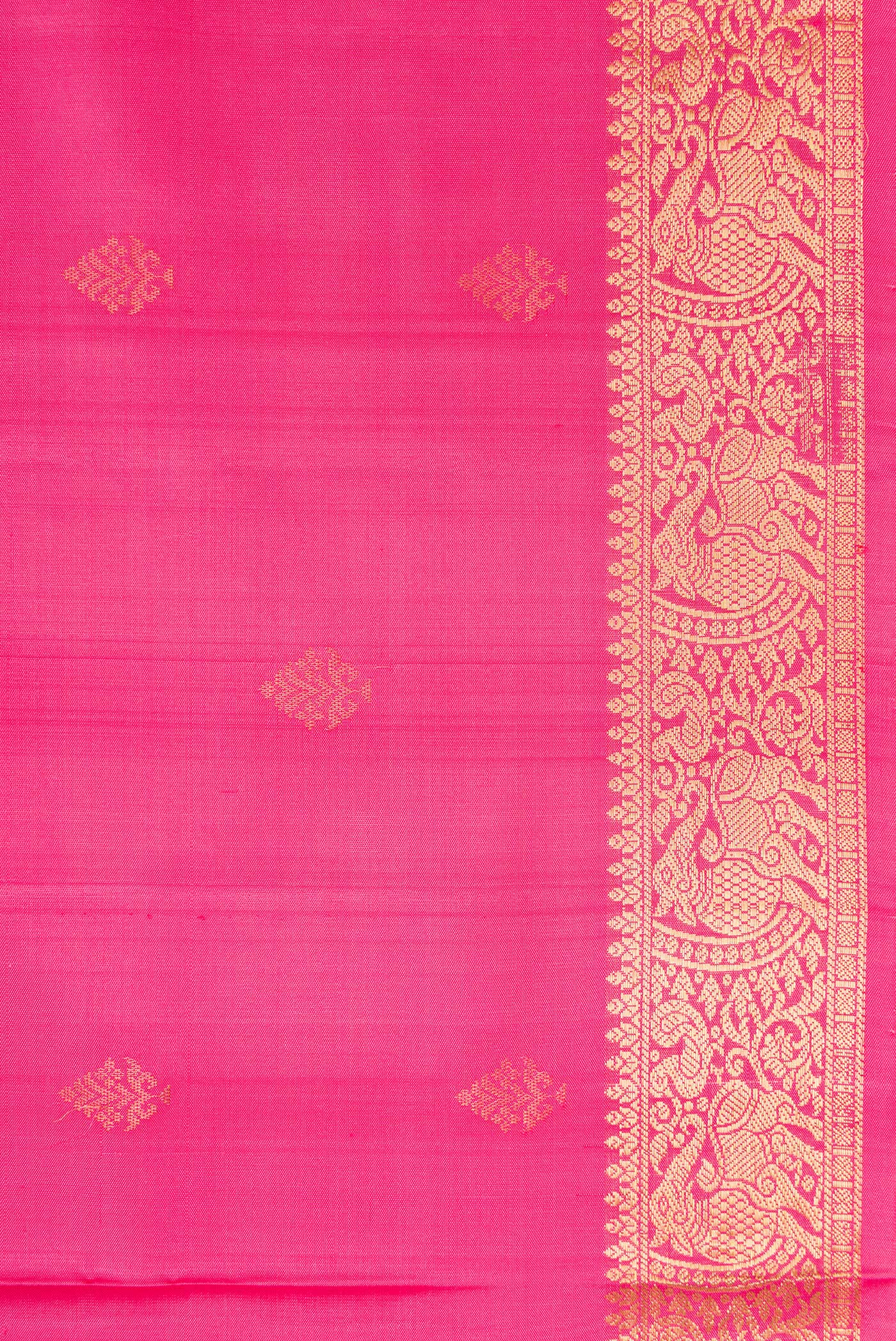 Pink Soft Silk Saree - Image 3