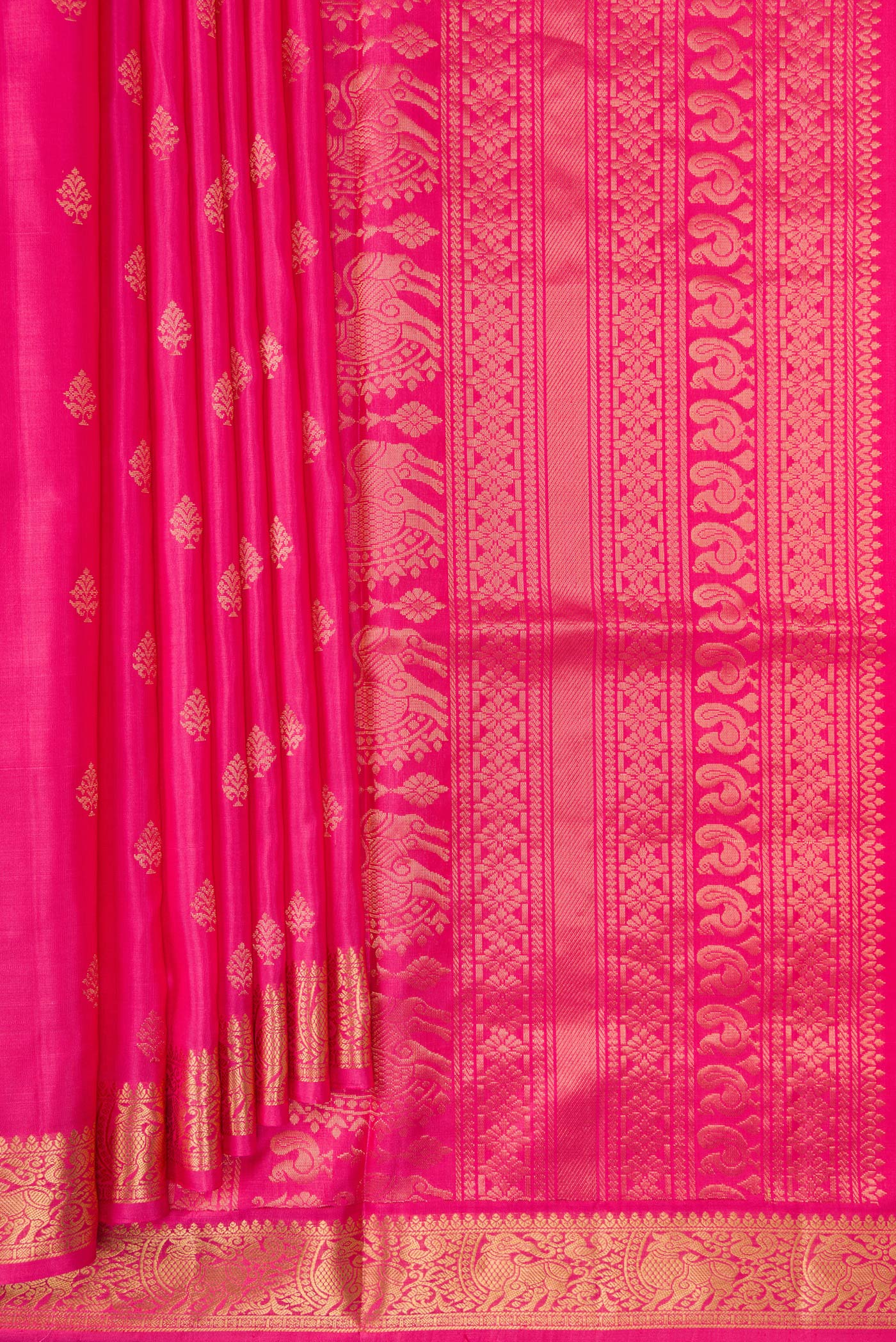 Pink Soft Silk Saree - Image 4