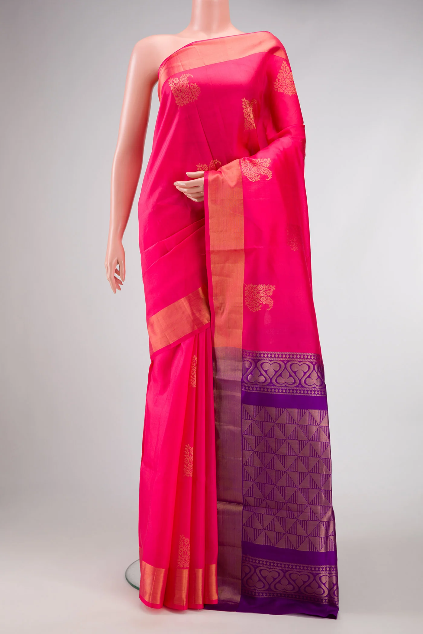 Pink Soft Silk Saree