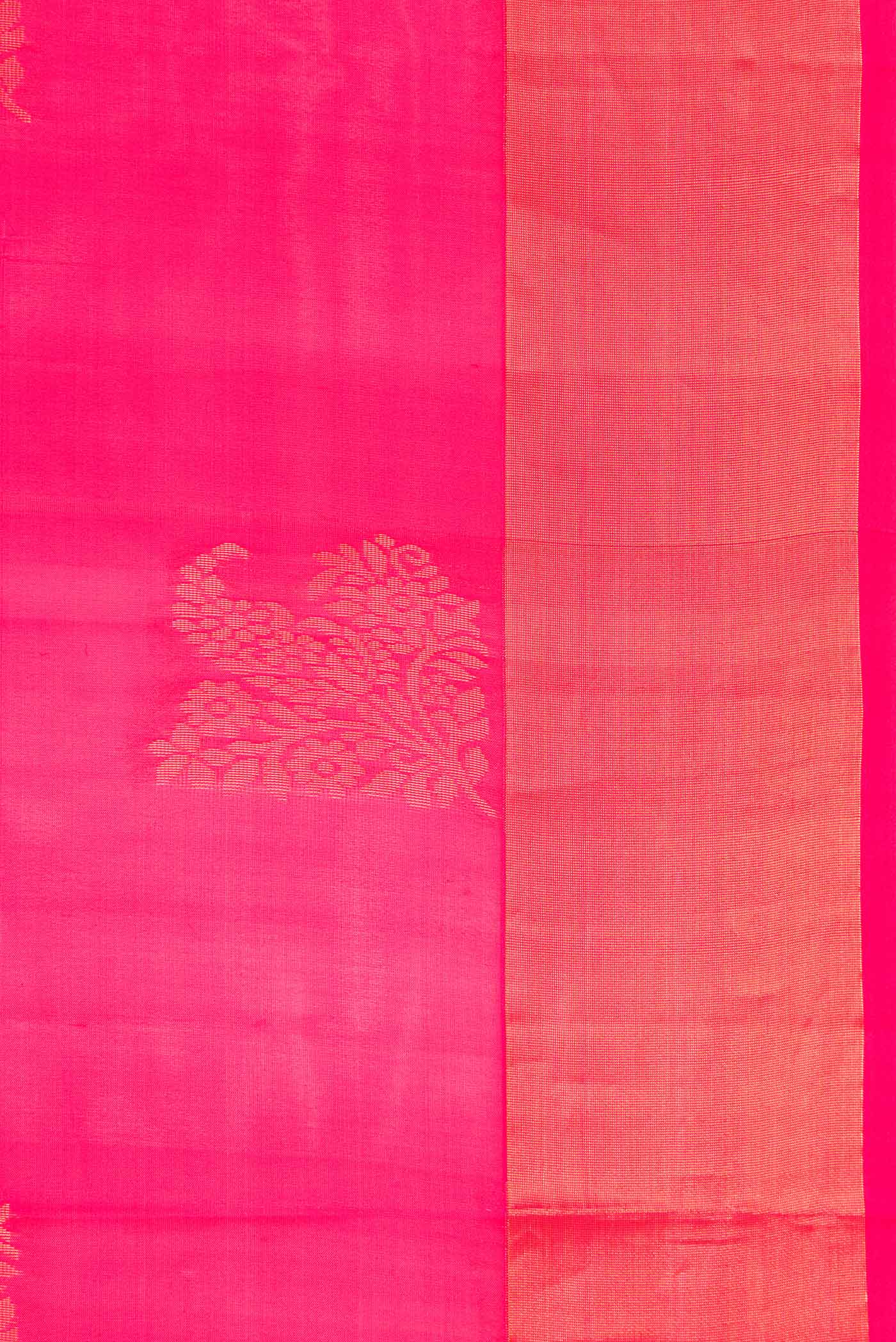 Pink Soft Silk Saree - Image 3