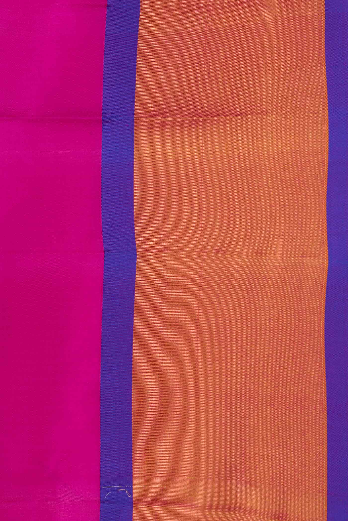 Pink Soft Silk Saree - Image 3