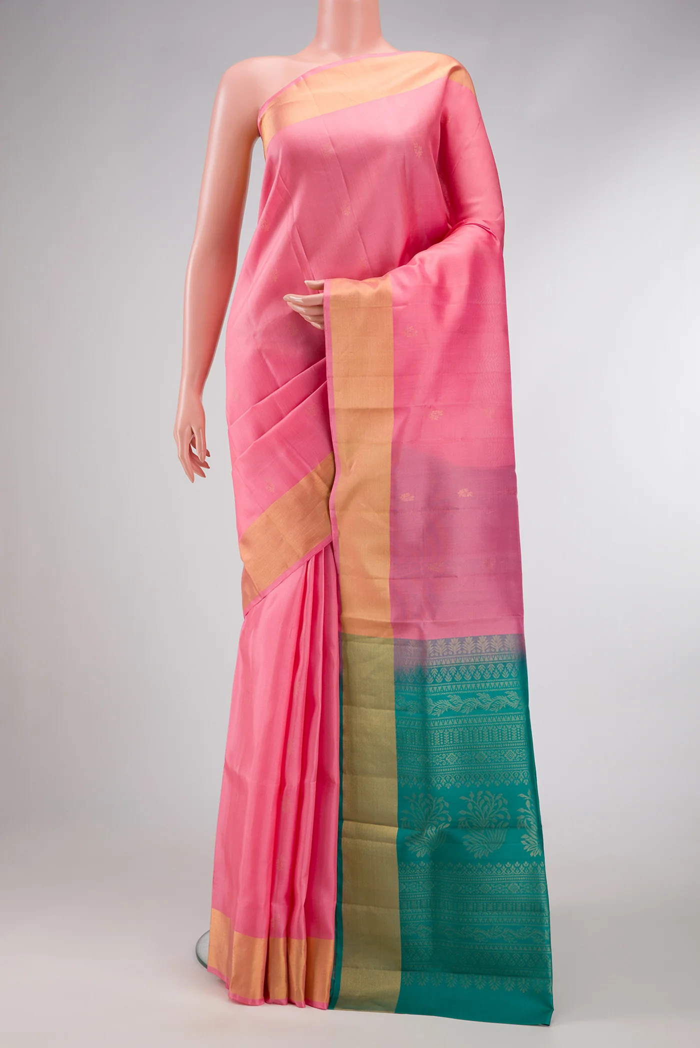 Rose pink Soft Silk Saree
