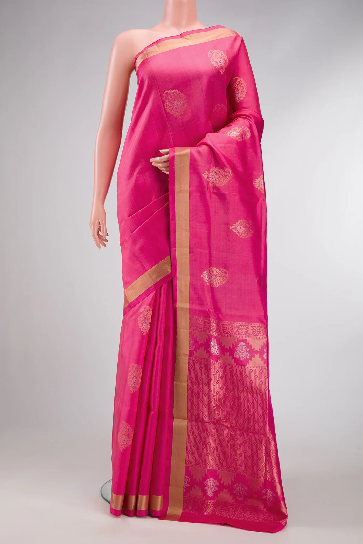 Pink Soft Silk Saree