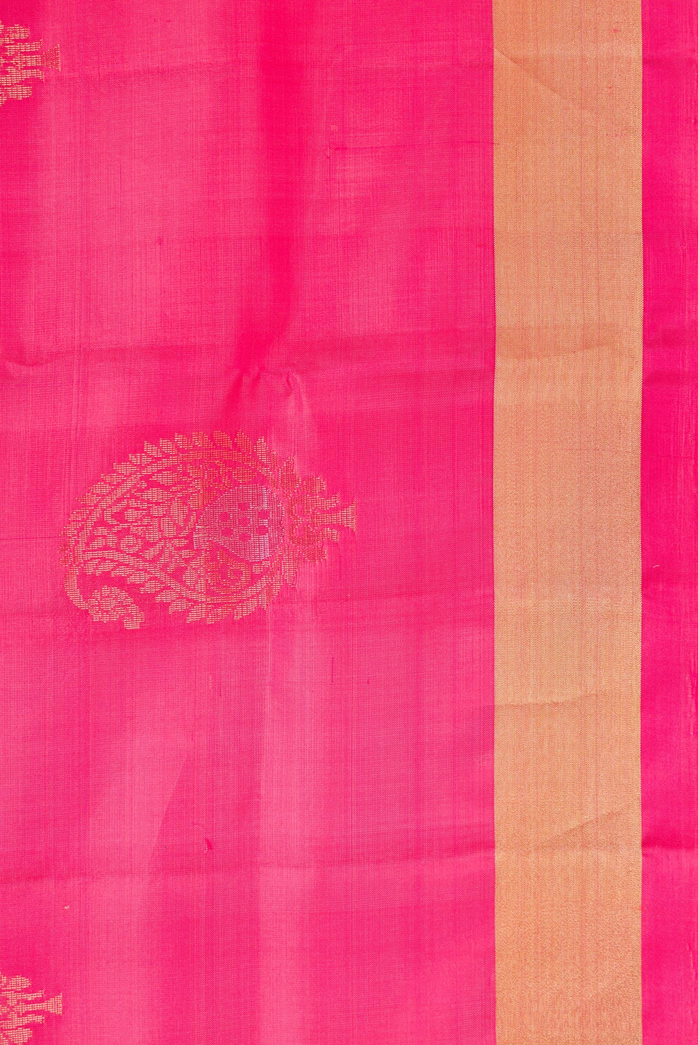 Pink Soft Silk Saree - Image 3