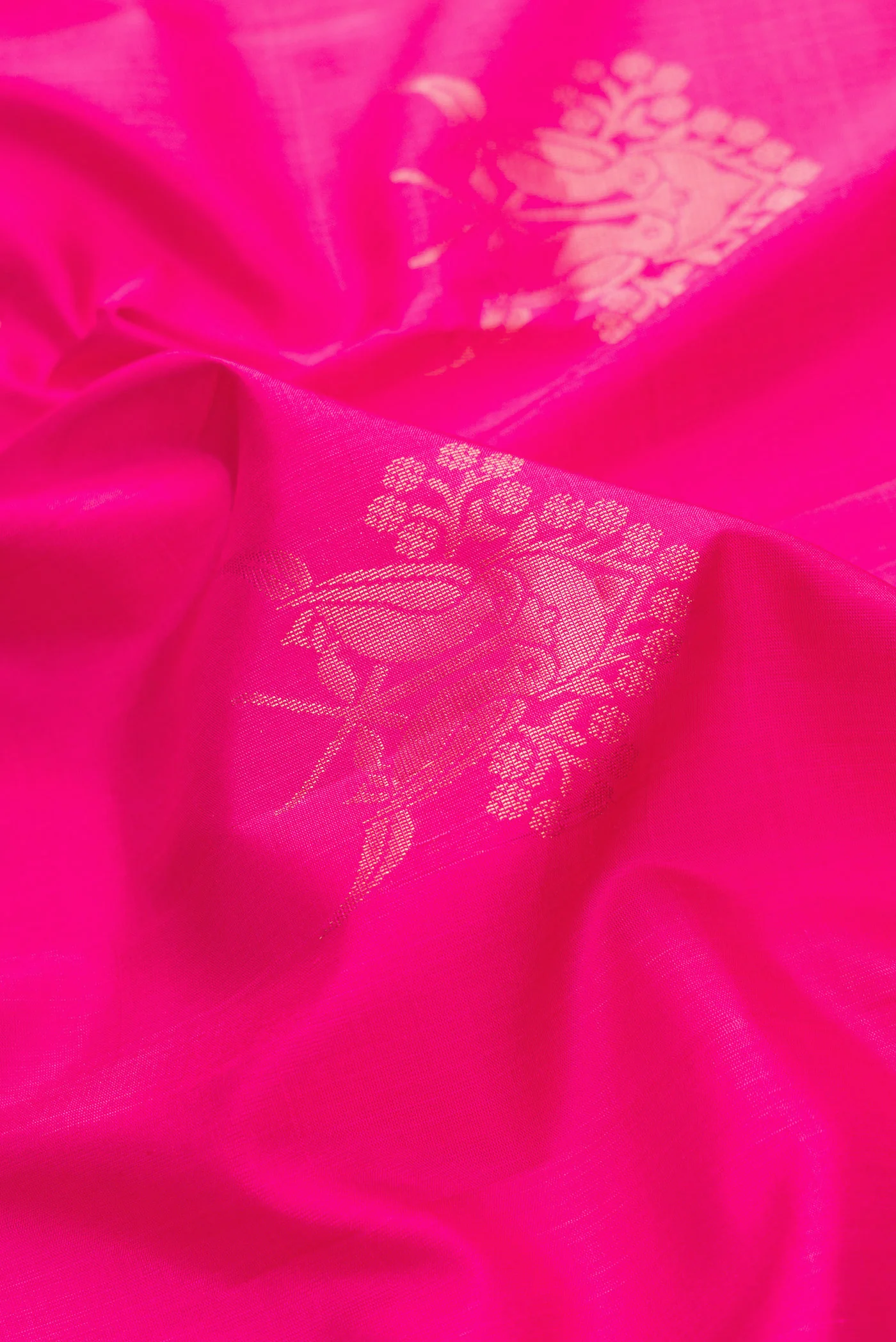 Pink Soft Silk Saree - Image 2