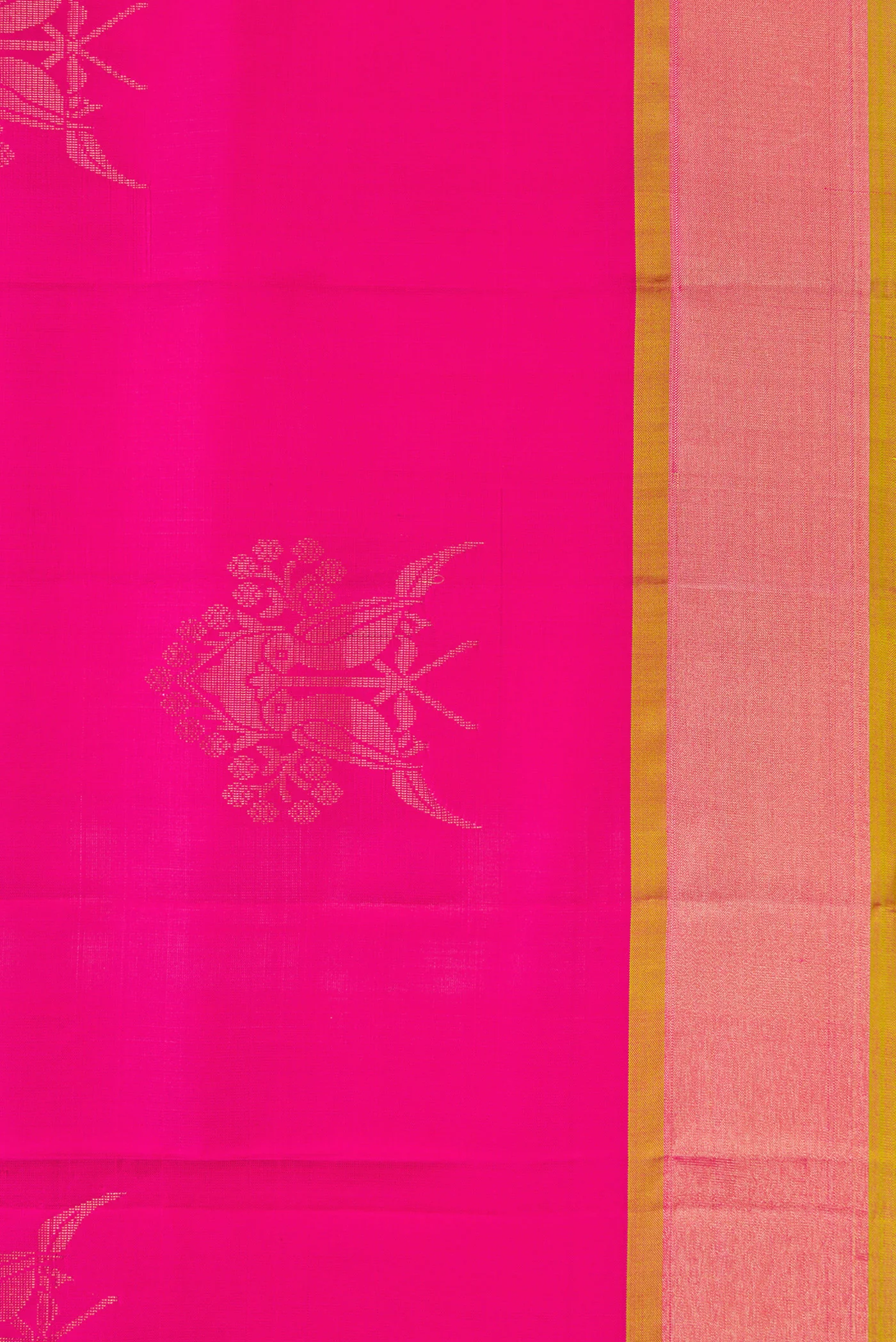 Pink Soft Silk Saree - Image 3