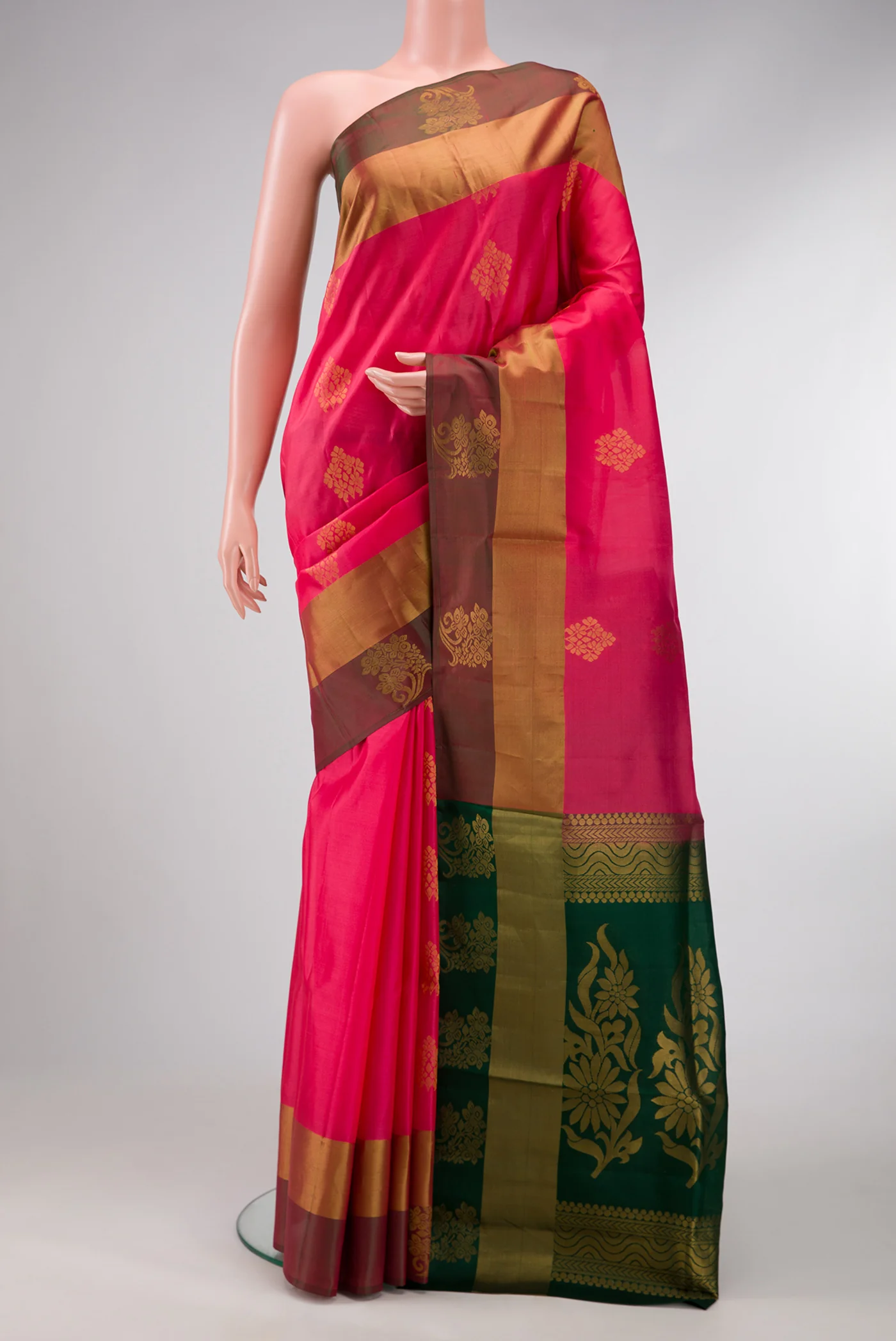 Pink Soft Silk Saree