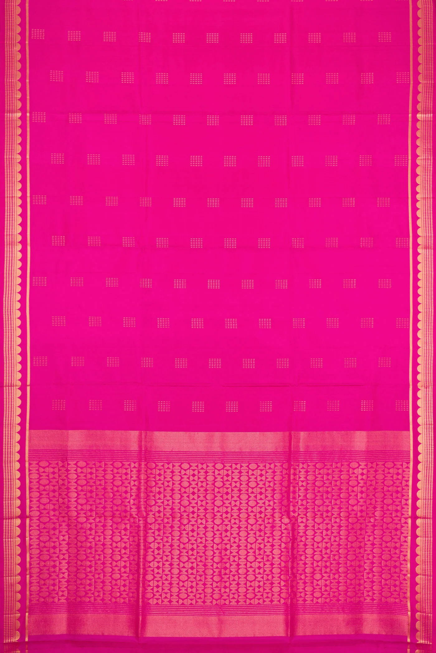 Rani Pink Soft Silk Saree - Image 6