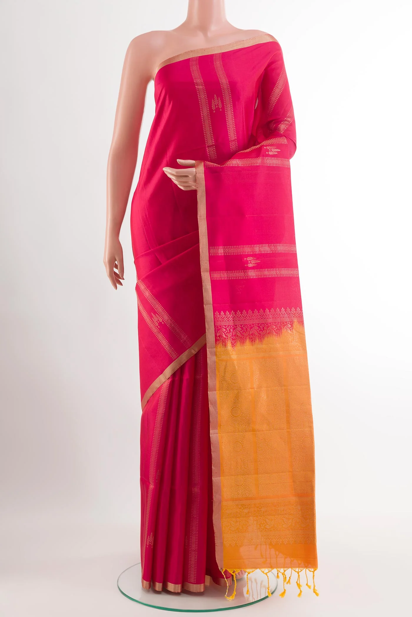 Pink Soft Silk Saree