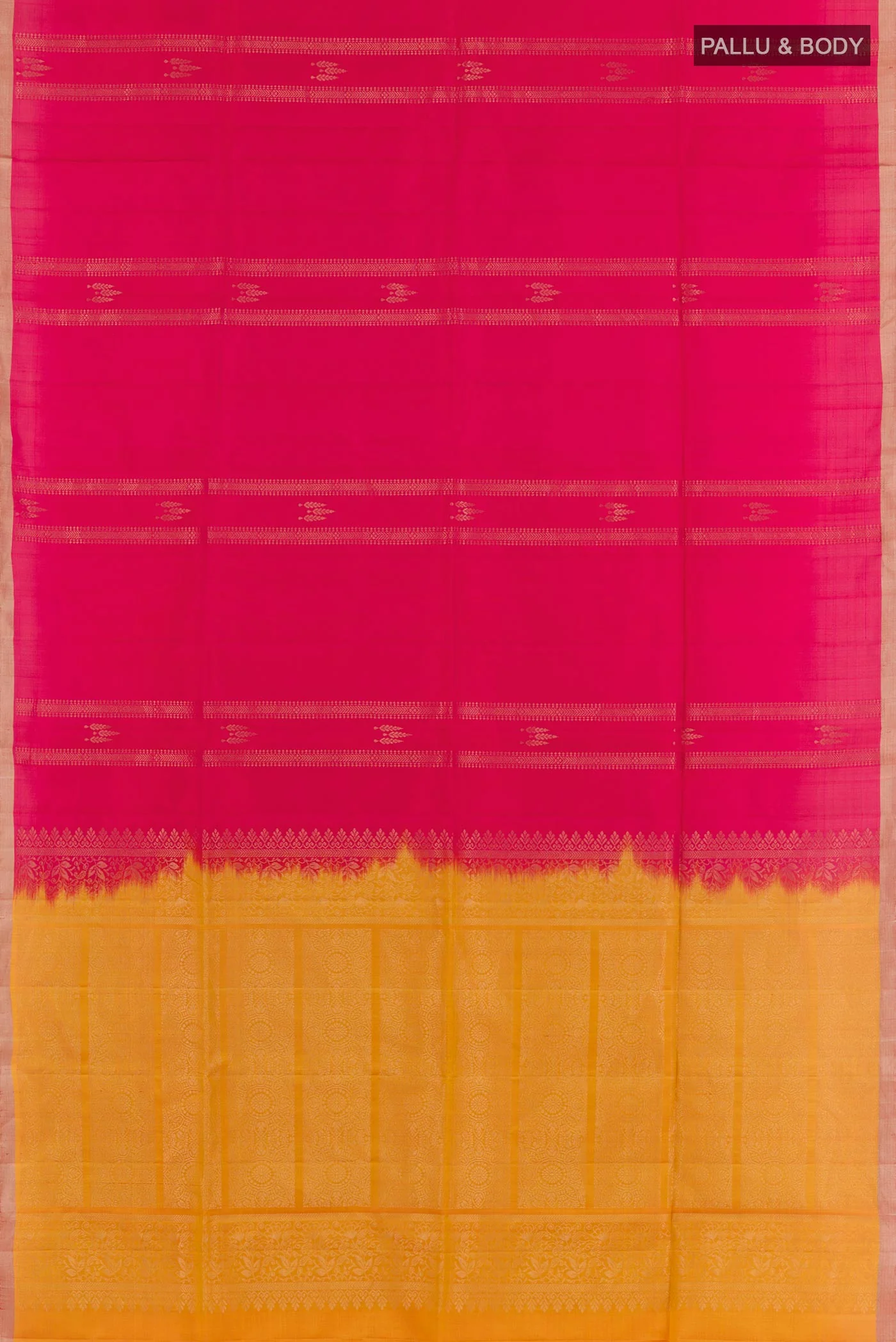 Pink Soft Silk Saree - Image 3