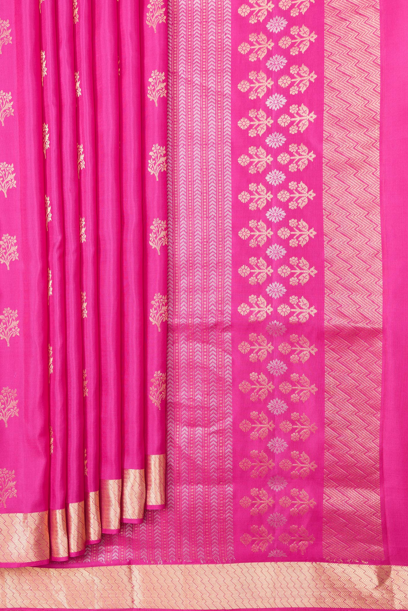 Pink Soft Silk Saree - Image 4