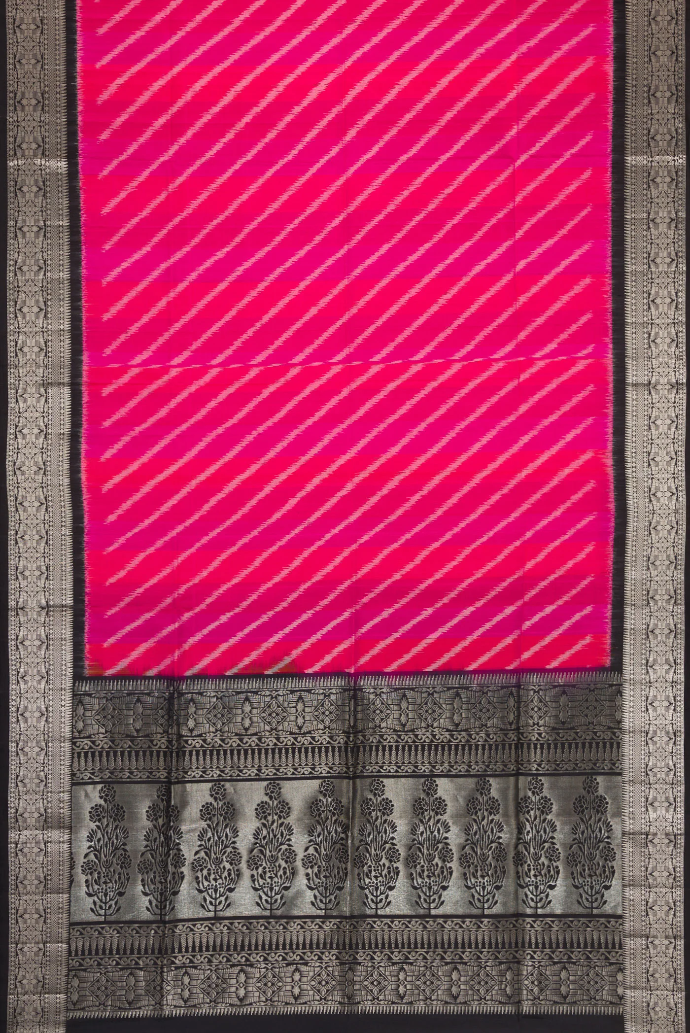 Pink Soft Silk Saree - Image 6