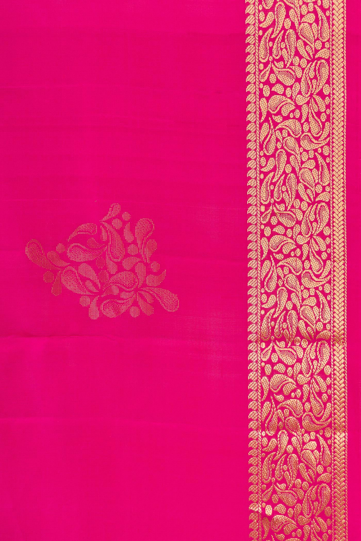 Pink Soft Silk Saree - Image 3