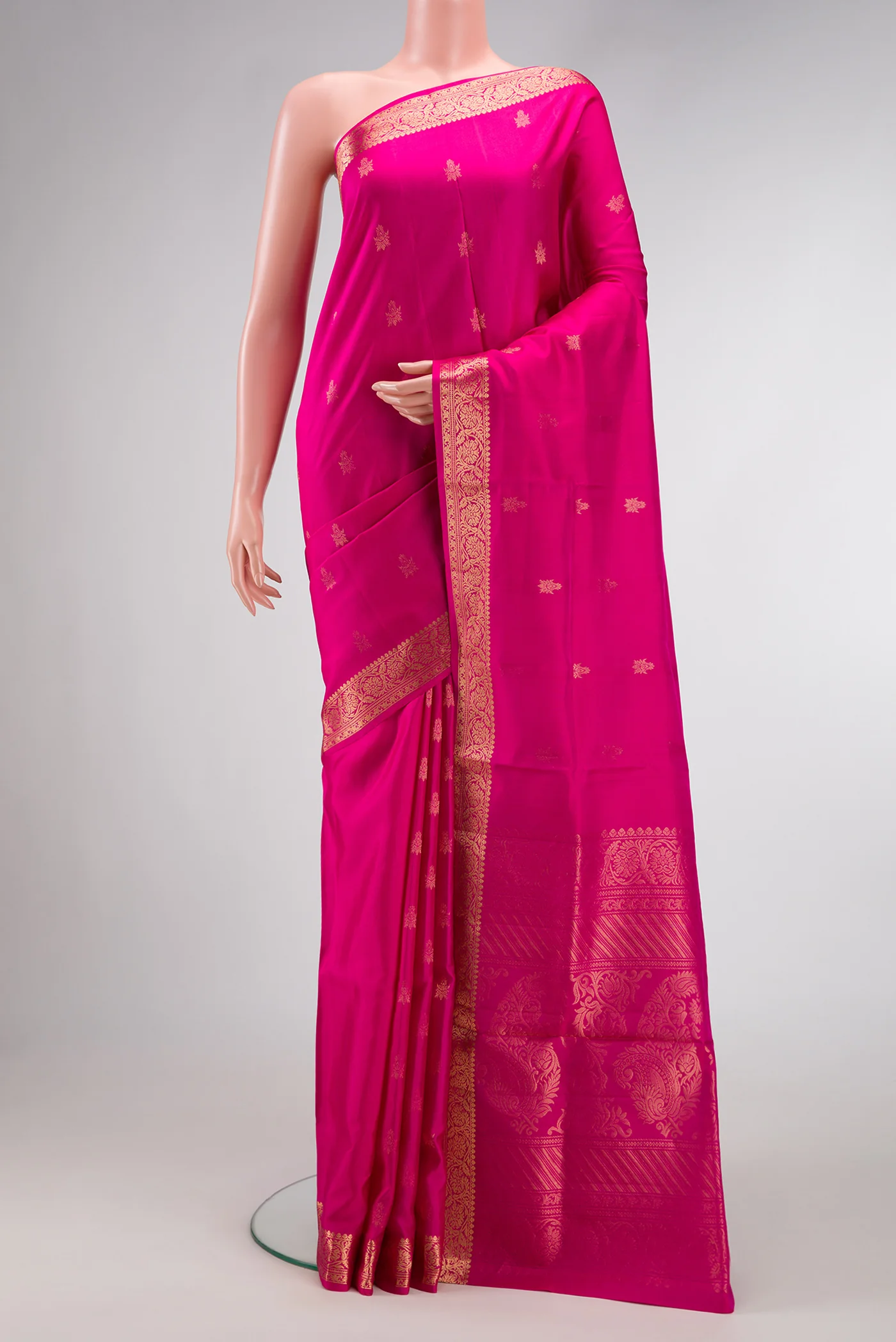 Pink Soft Silk Saree