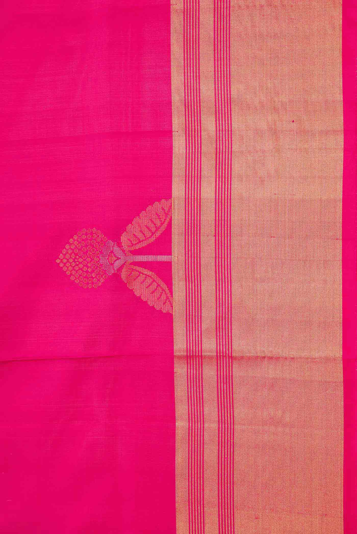 Pink Dual Tone Soft Silk Saree - Image 3