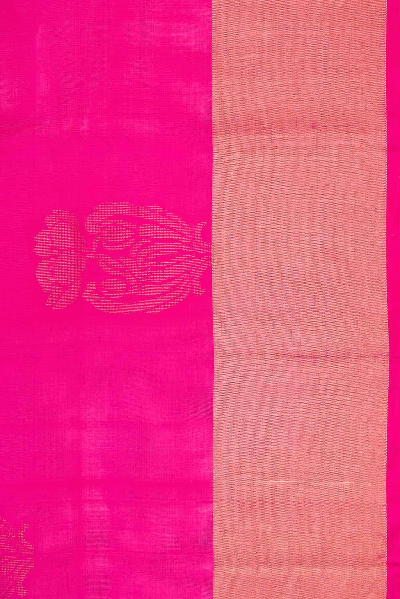 Pink Dual Tone Soft Silk Saree - Image 3