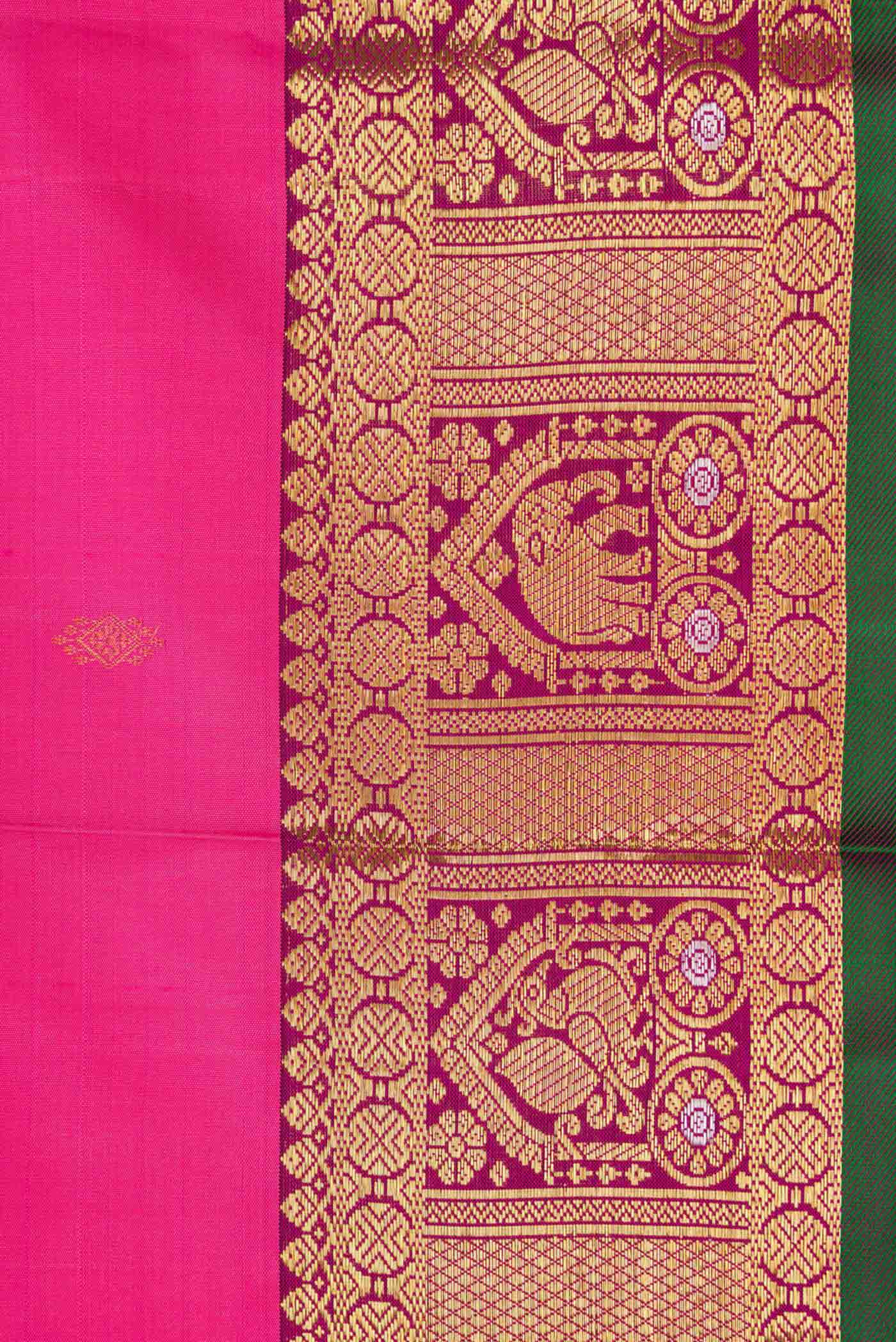 Pink Kanjivaram Silk Saree - Image 3