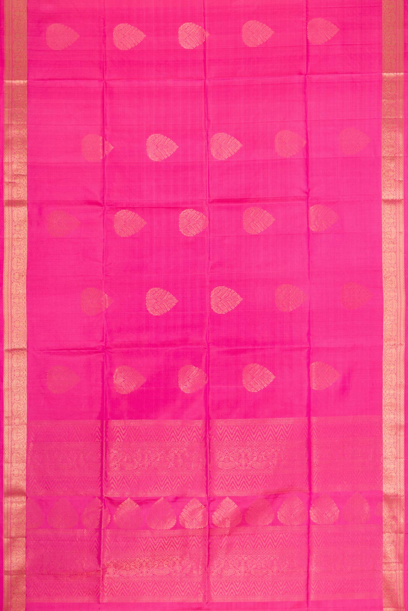 Pink Dual Tone Soft Silk Saree - Image 6
