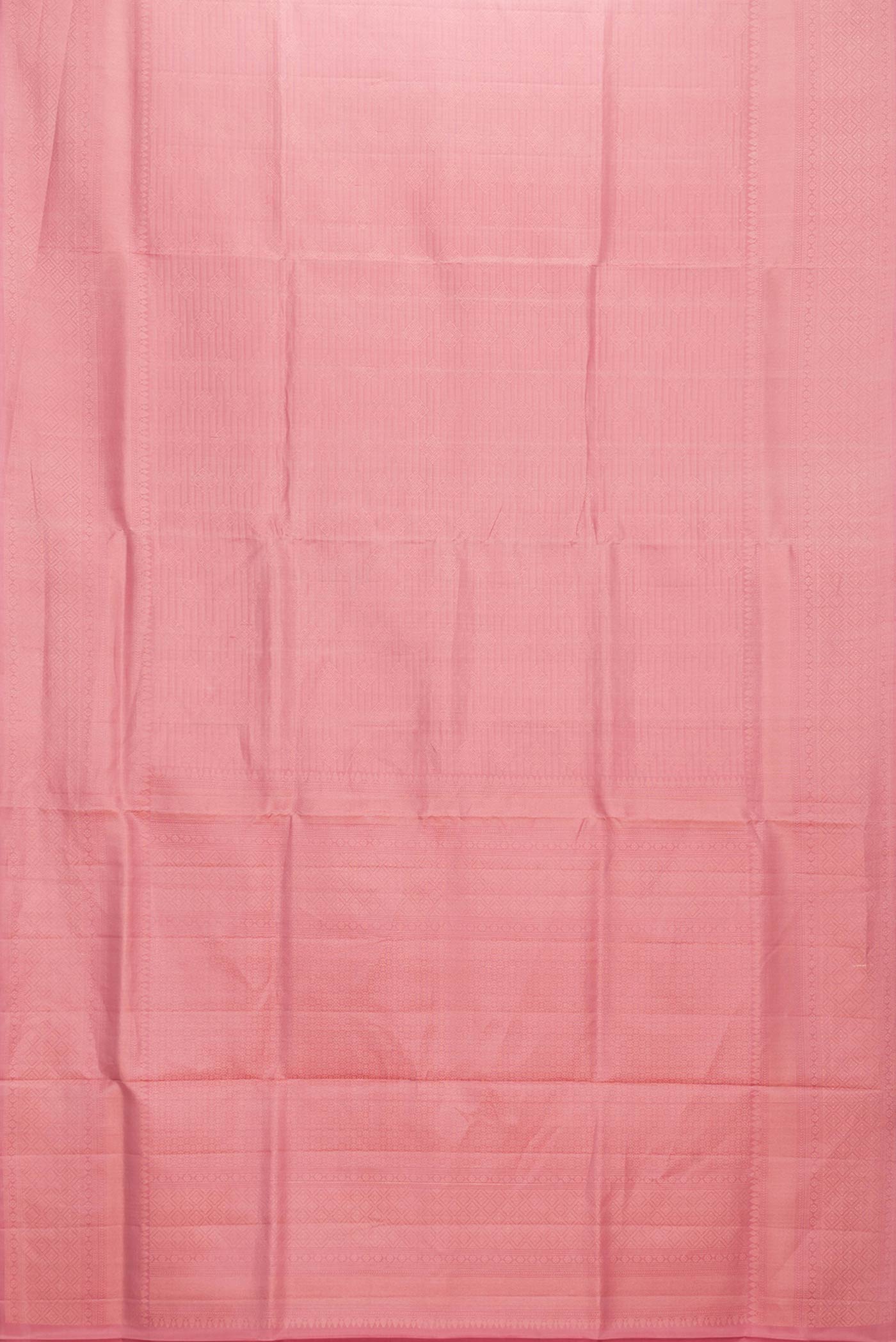 Coral Soft Silk Saree - Image 6