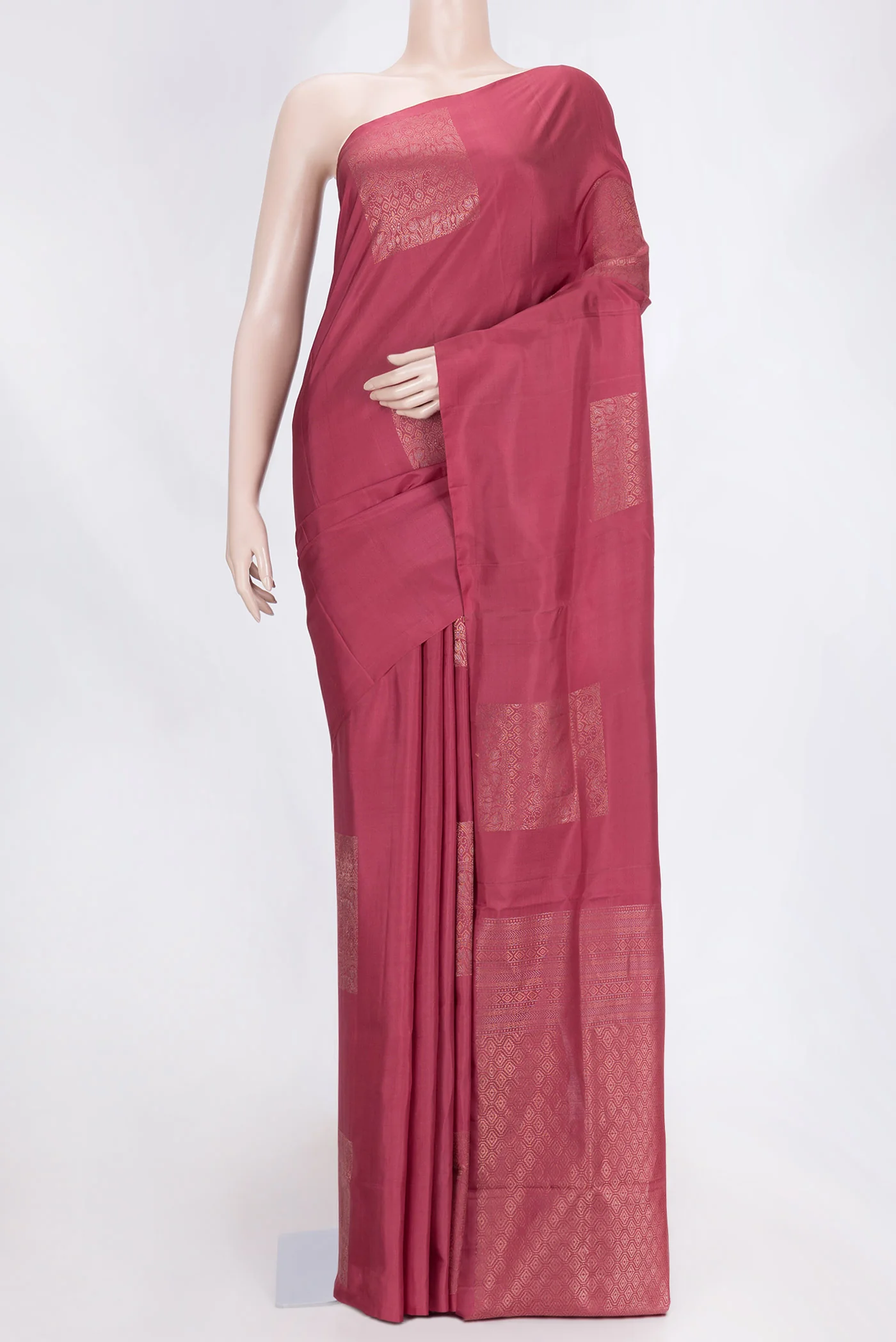Imperial Pink Soft Silk Saree