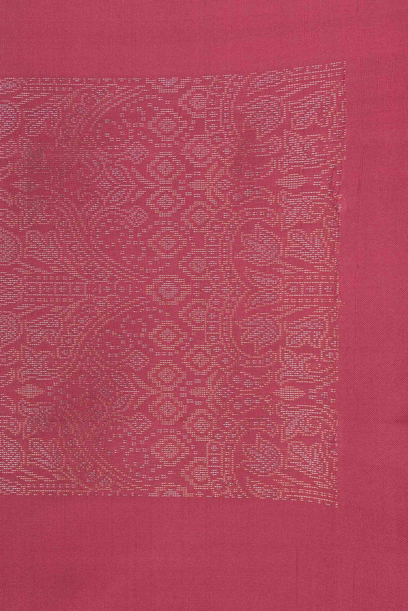 Imperial Pink Soft Silk Saree - Image 3