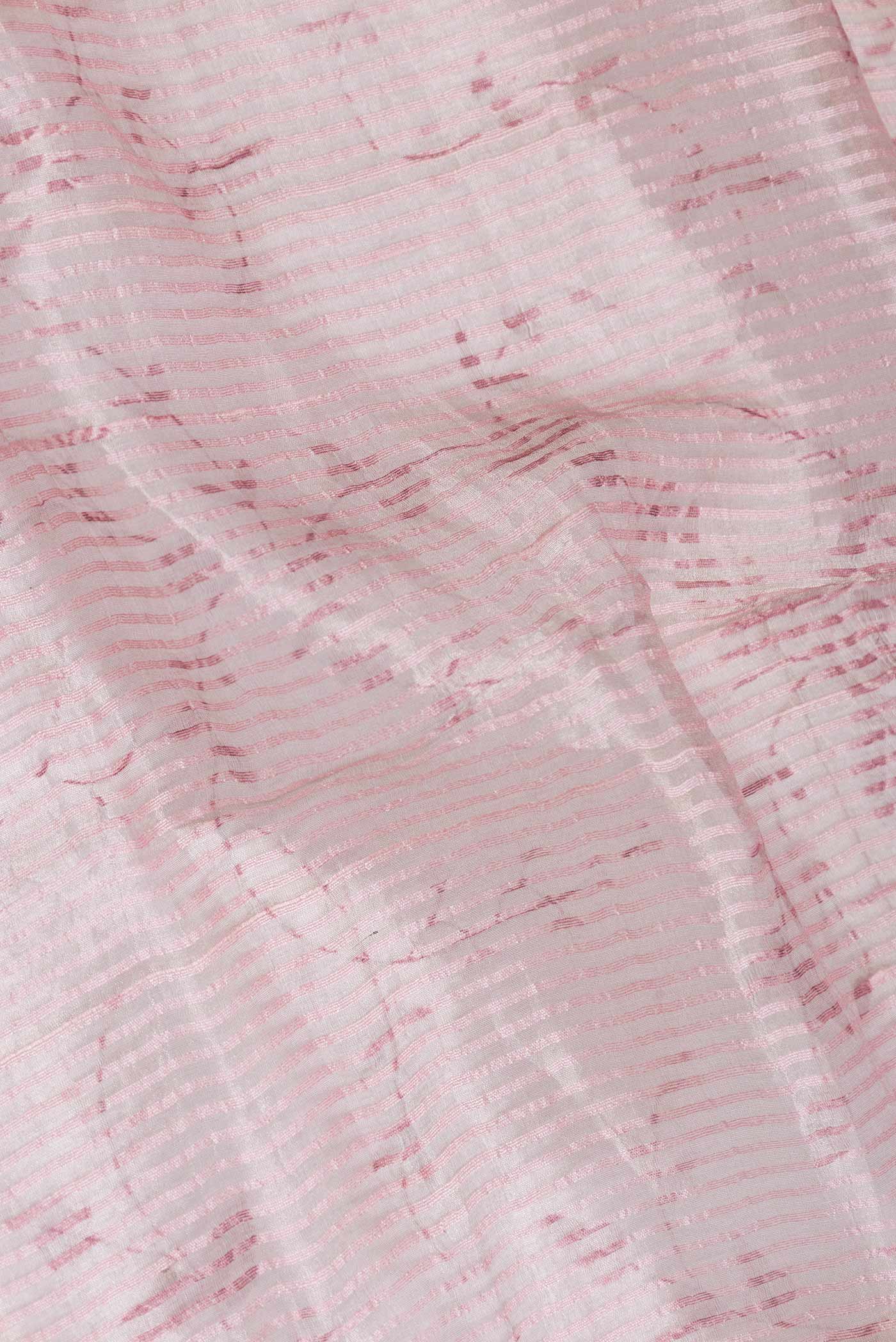 Pink Dual Tone Tussar Saree - Image 2