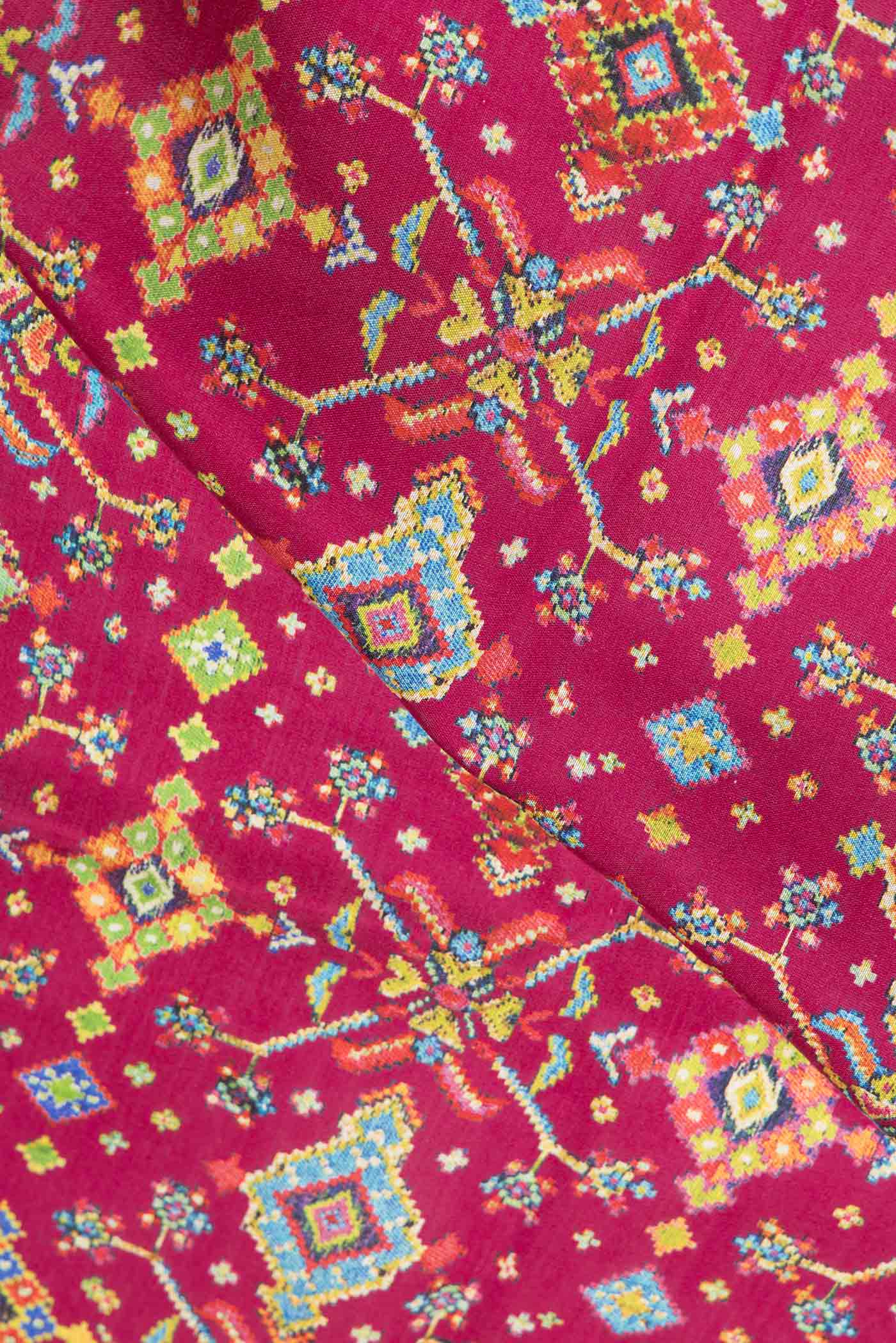 Pink Tussar Saree - Image 2